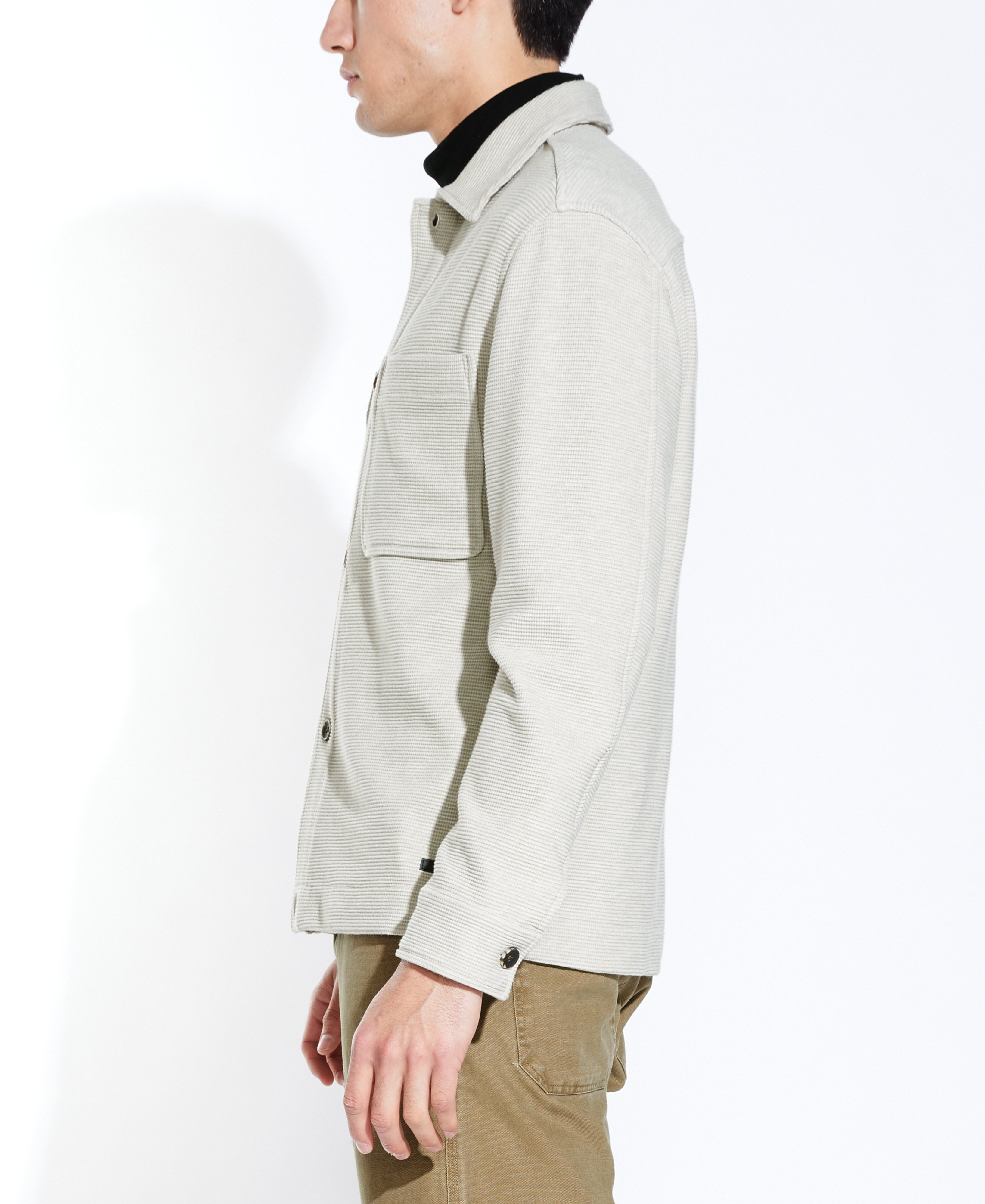 Roy Chenille Overshirt Heather Oatmeal