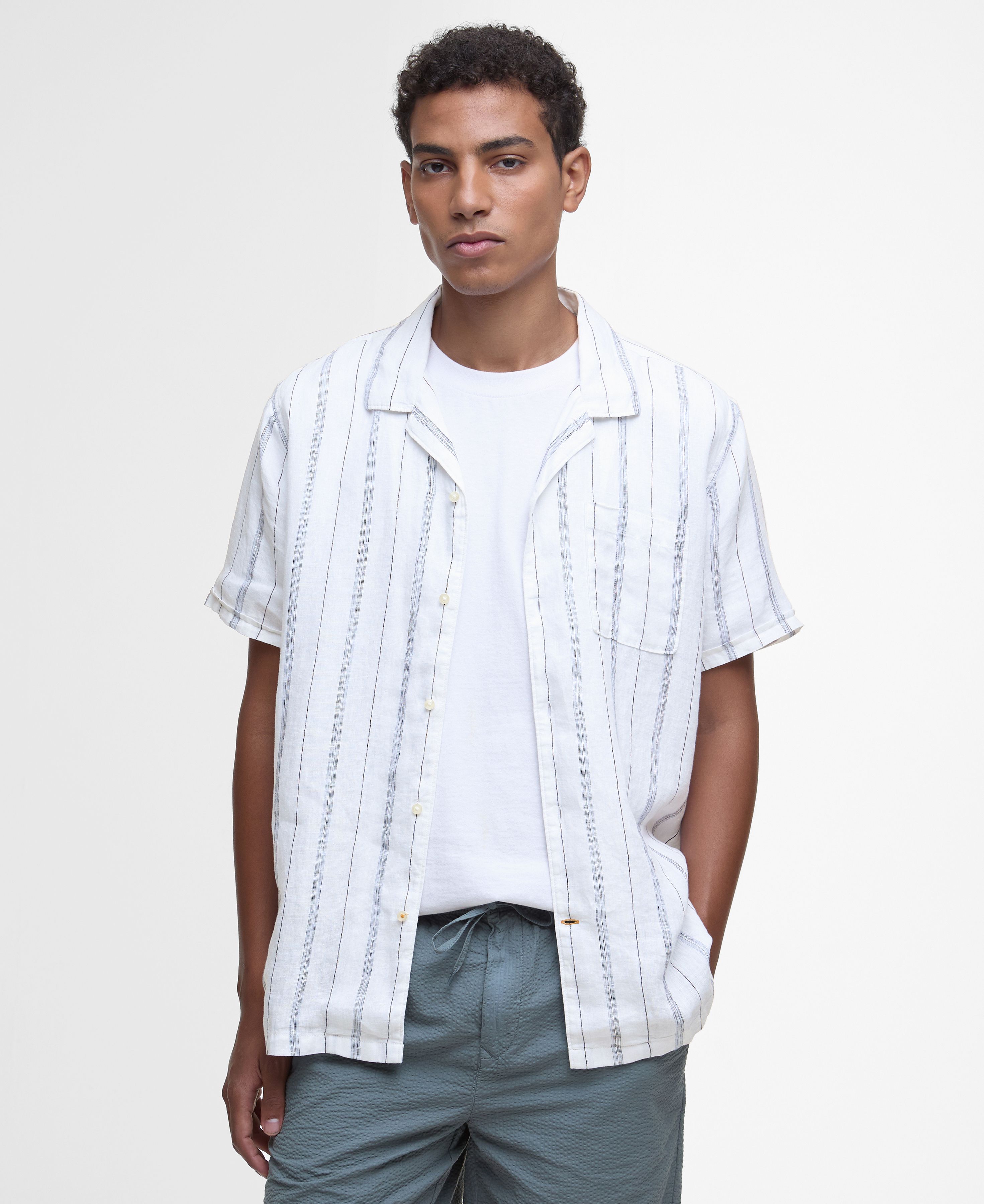 Garnock Stripe Shirt White