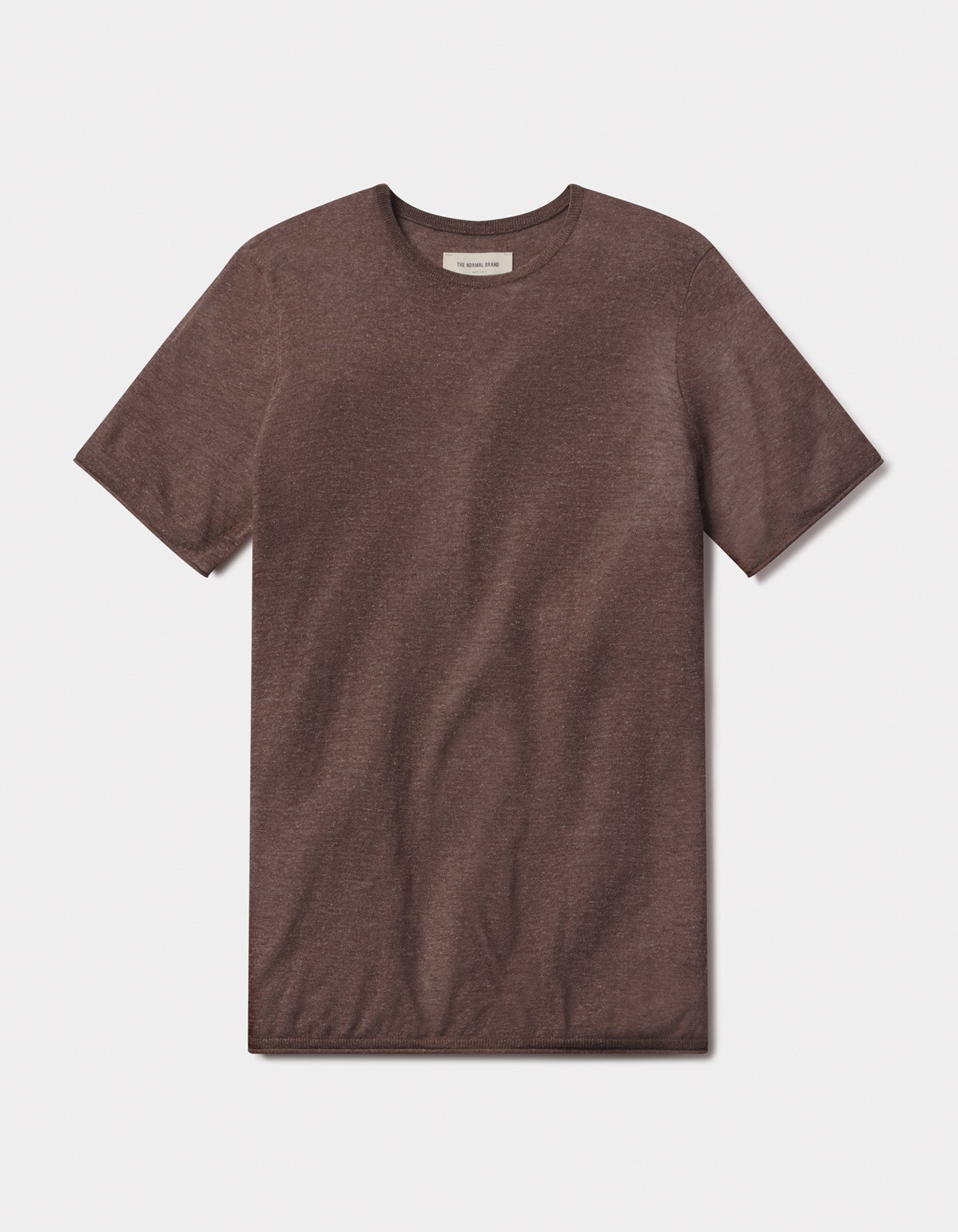 Summer Linen Blend Tee Espresso