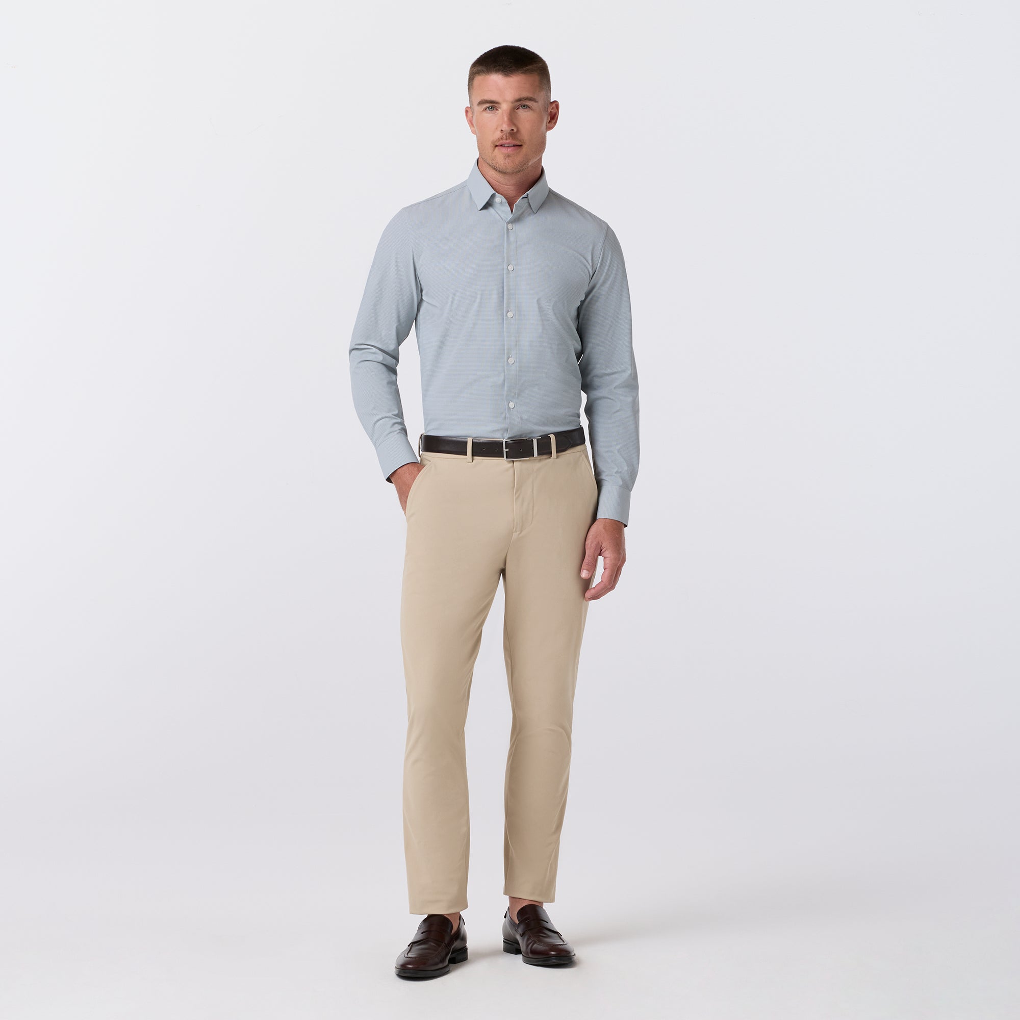 Leeward LS Dress Shirt Hemlock Levi Plaid