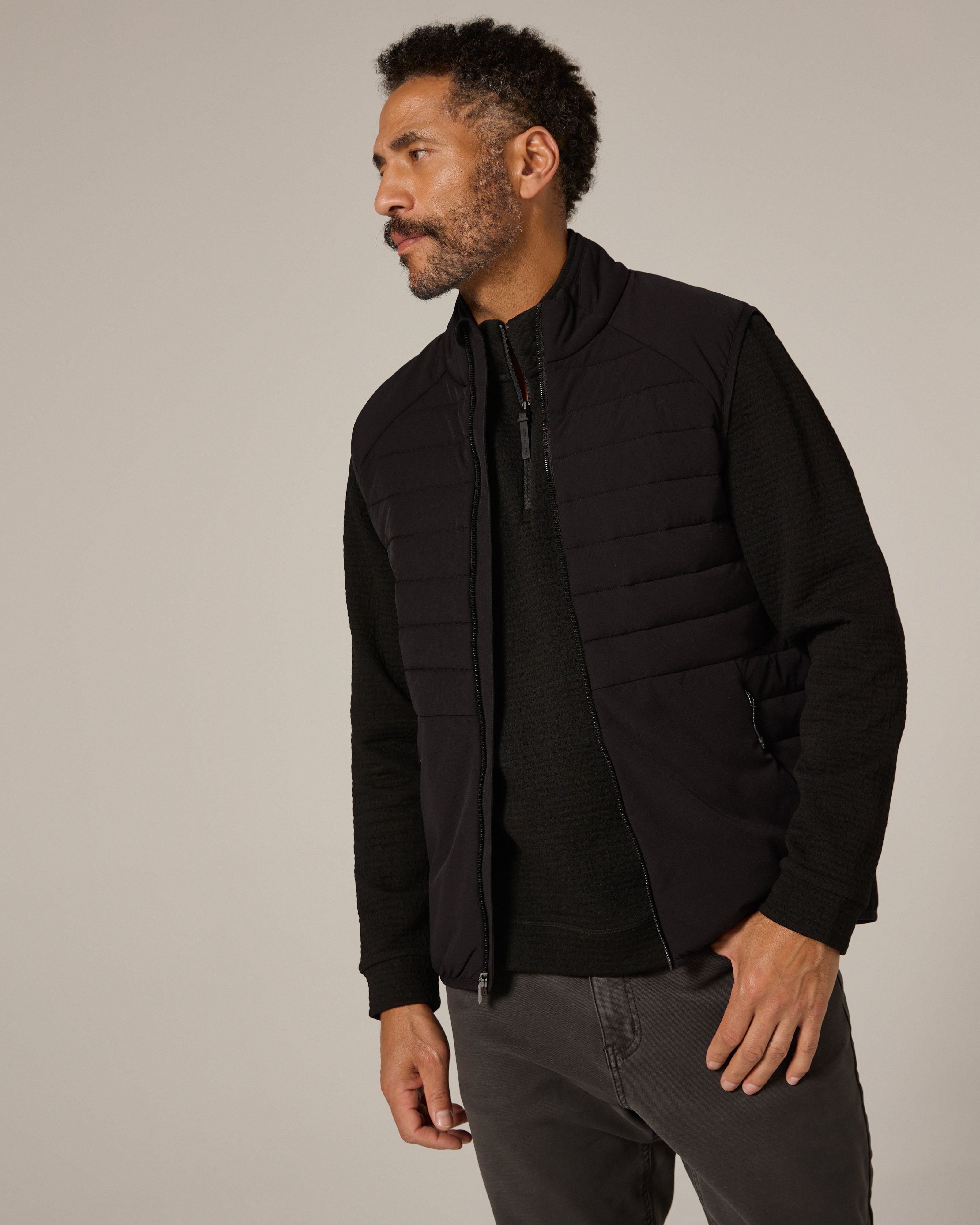 Elevate Quarter Zip Black