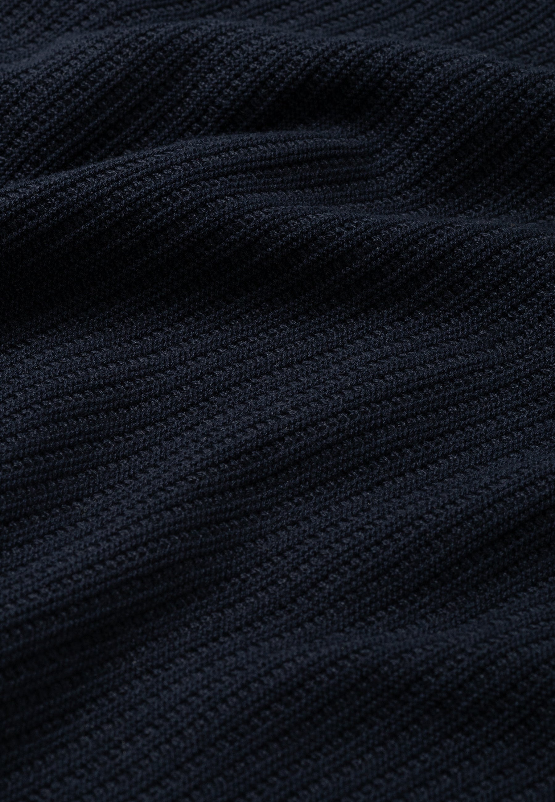 Kostas Textured Cotton Polo Dark Navy