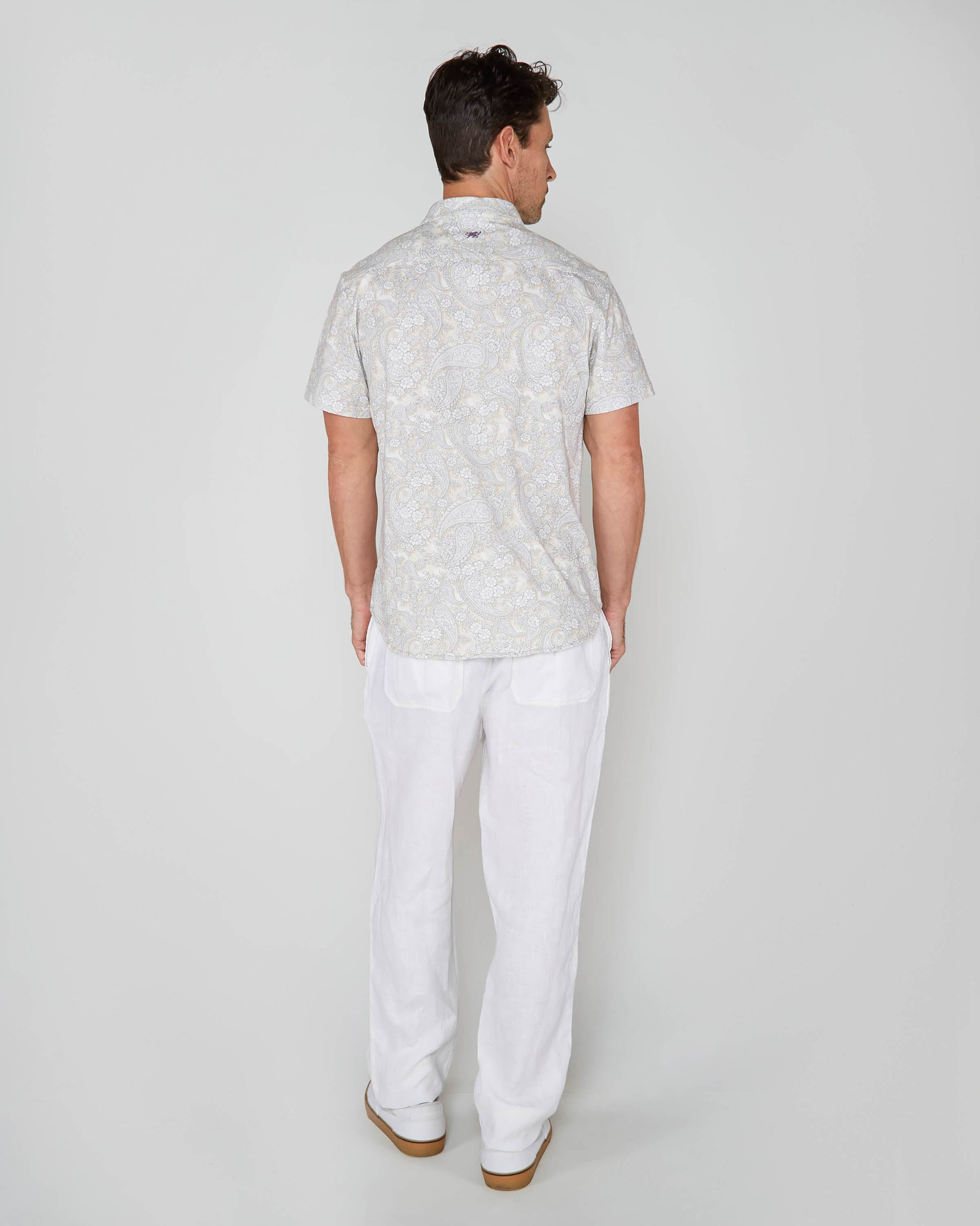 Todd Paisley Romance Shirt Paisley Romance Ivory