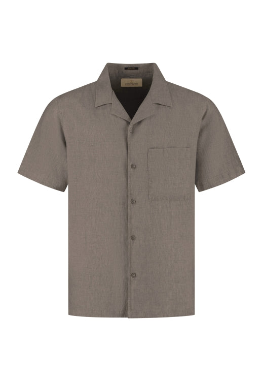 Hero Resort Shirt Grey Brown