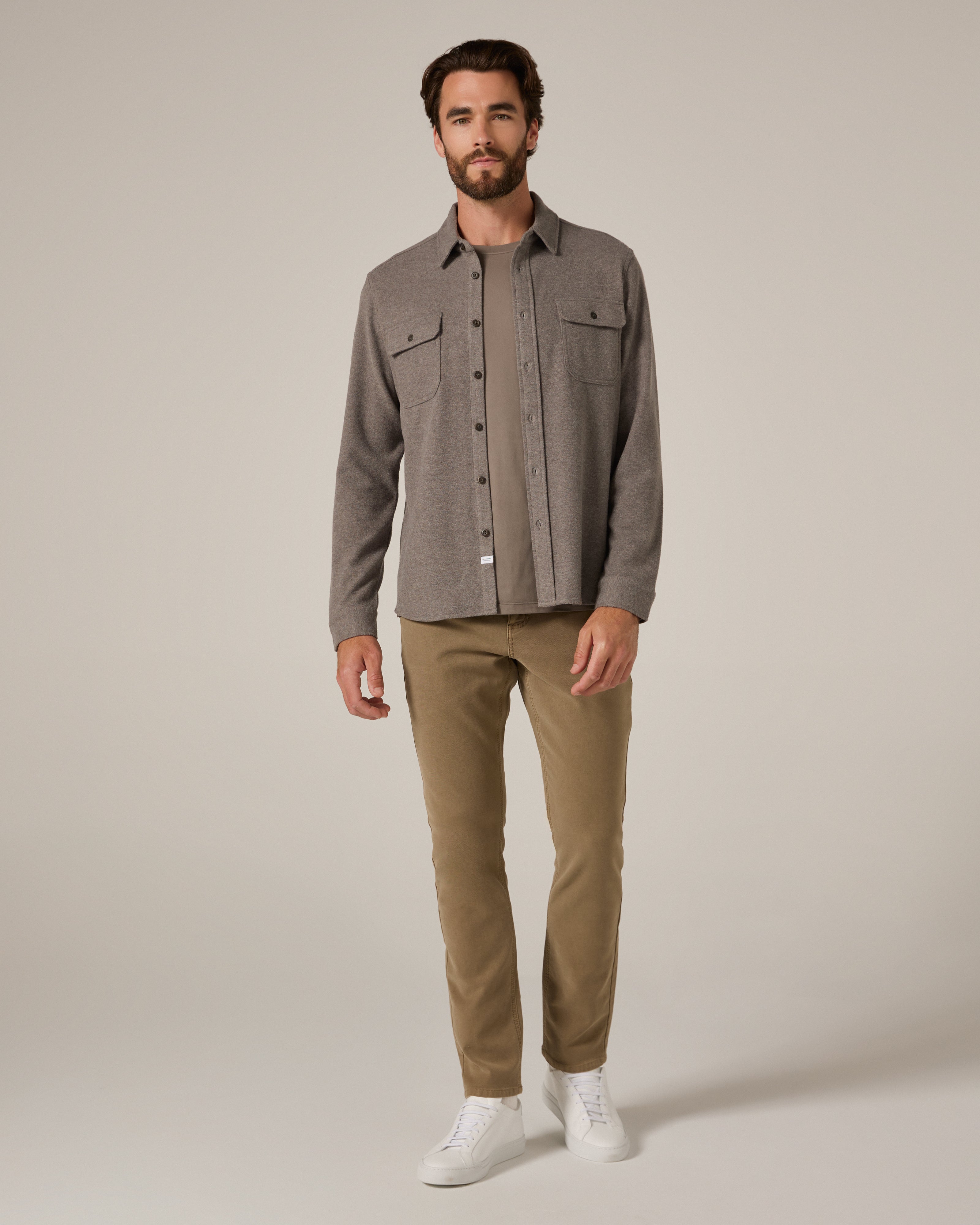 Generation Long Sleeve Marled Shirt Grey