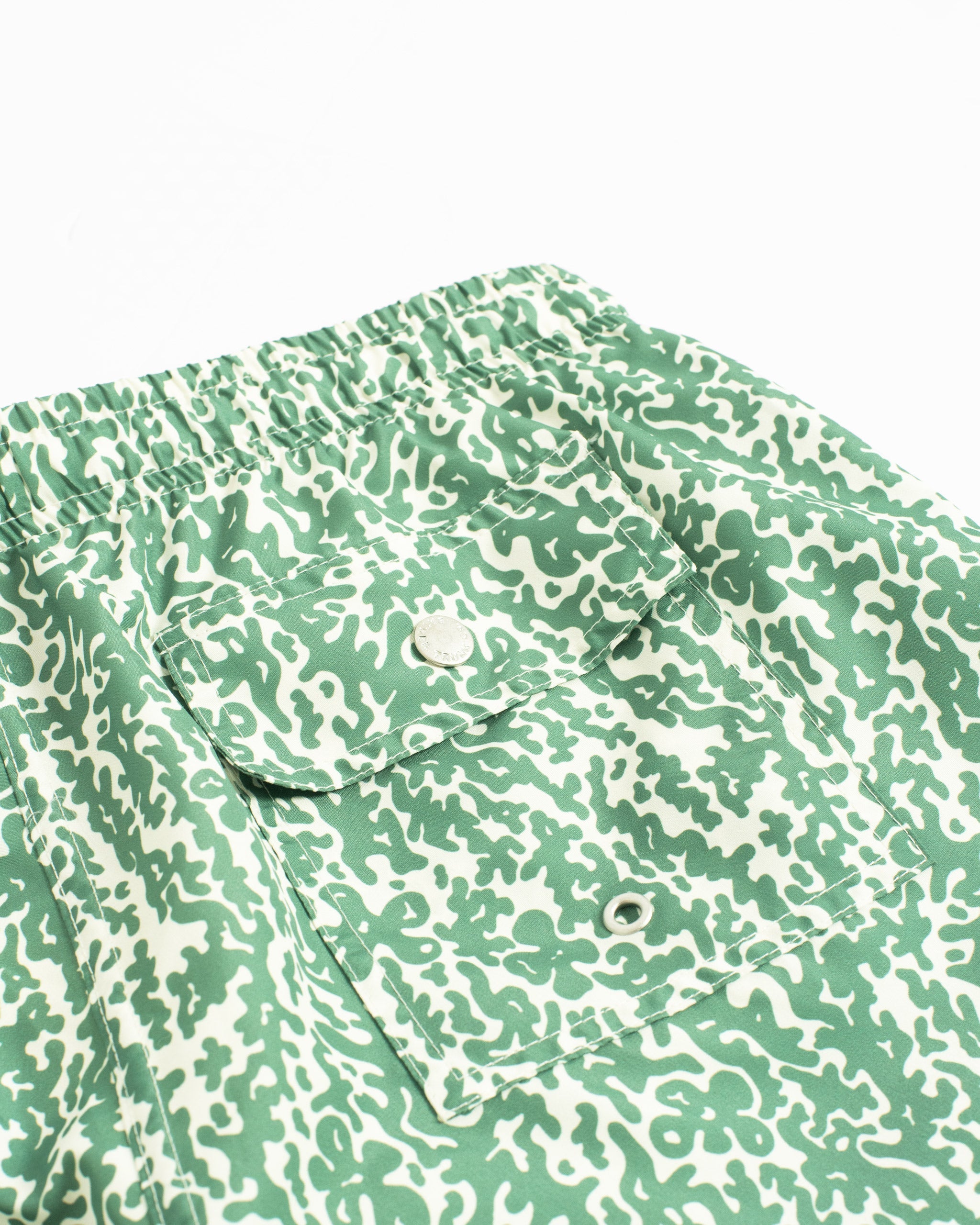 Tropic Camo Swim Trunk Thyme