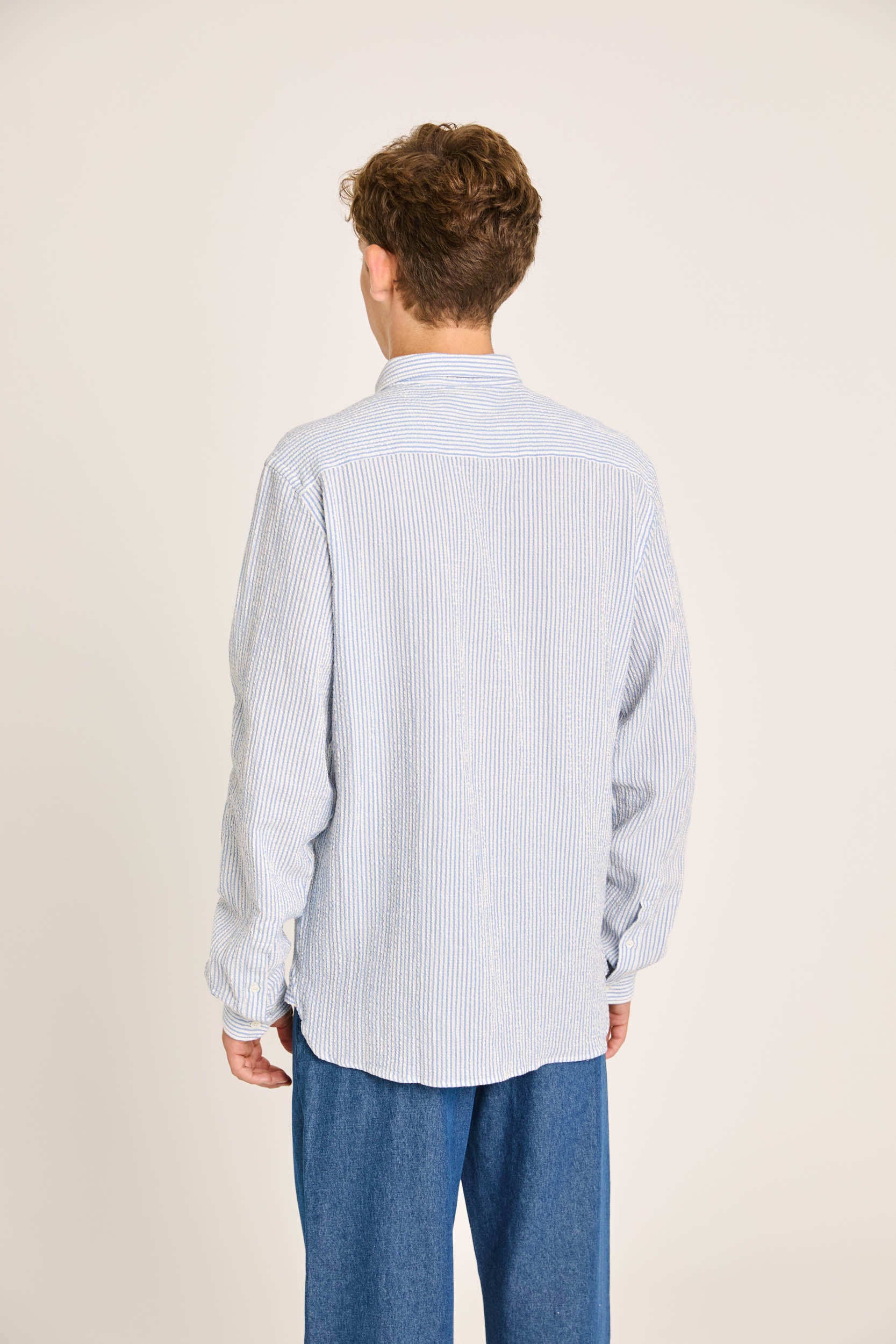 Branco Shirt Azure Stripes