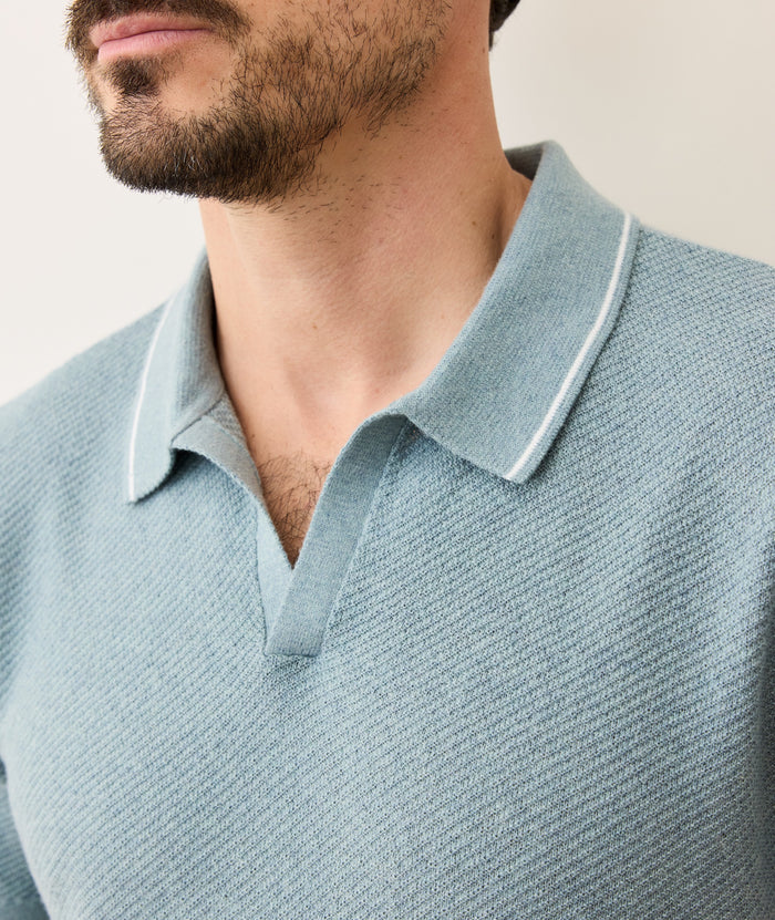 Greyson Sweater Polo Topaz