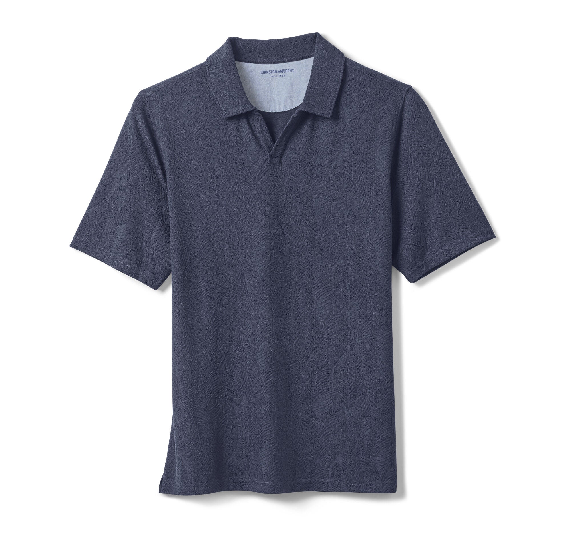 Sedona V-Neck Polo Navy Frond