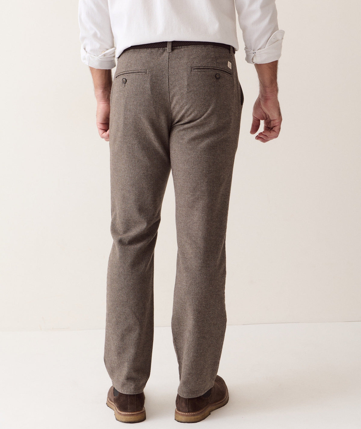 Saturday Houndstooth Chino - Slim Straight Dark Taupe