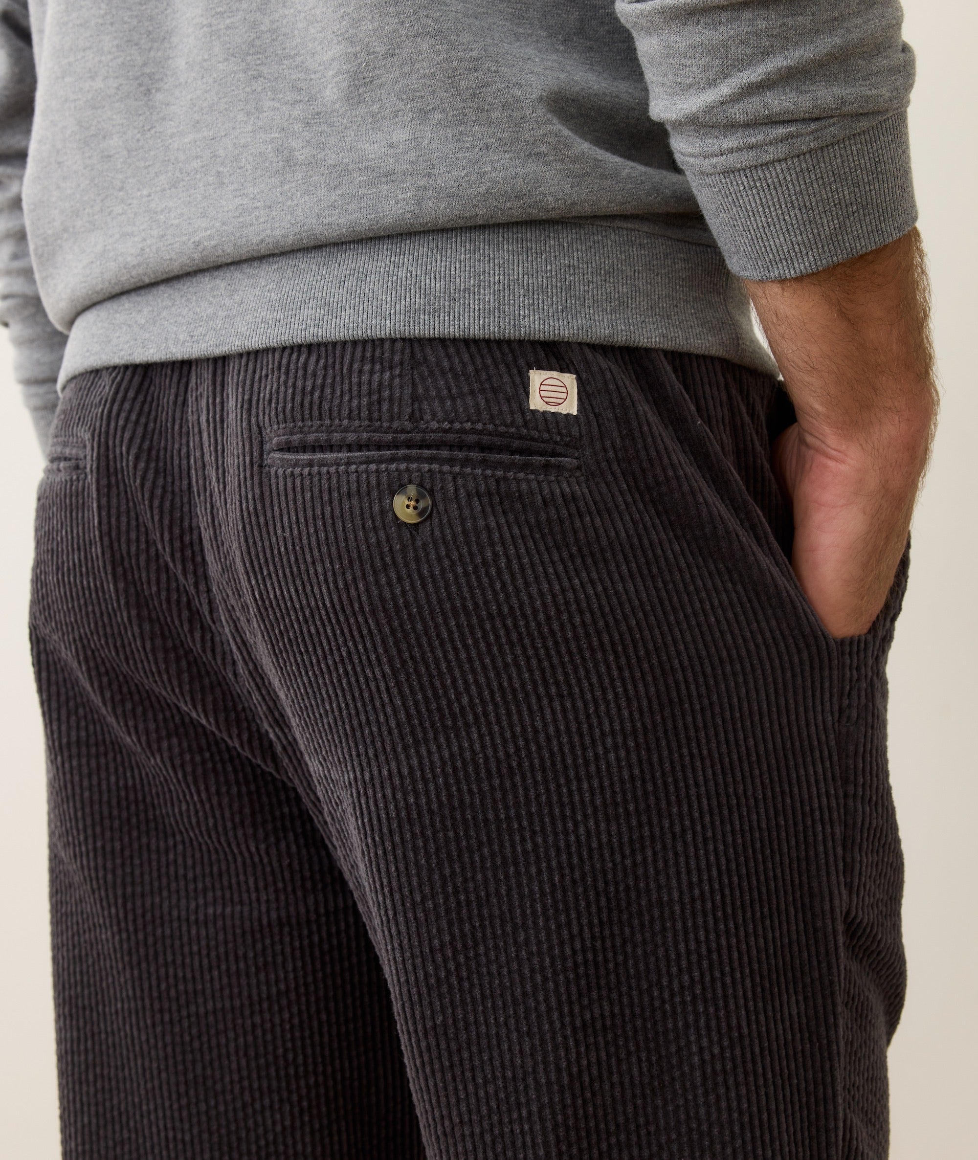 Saturday Corduroy Pant - Relaxed Fit Faded Black