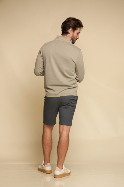 Maverick Qtr Zip Steel Grey