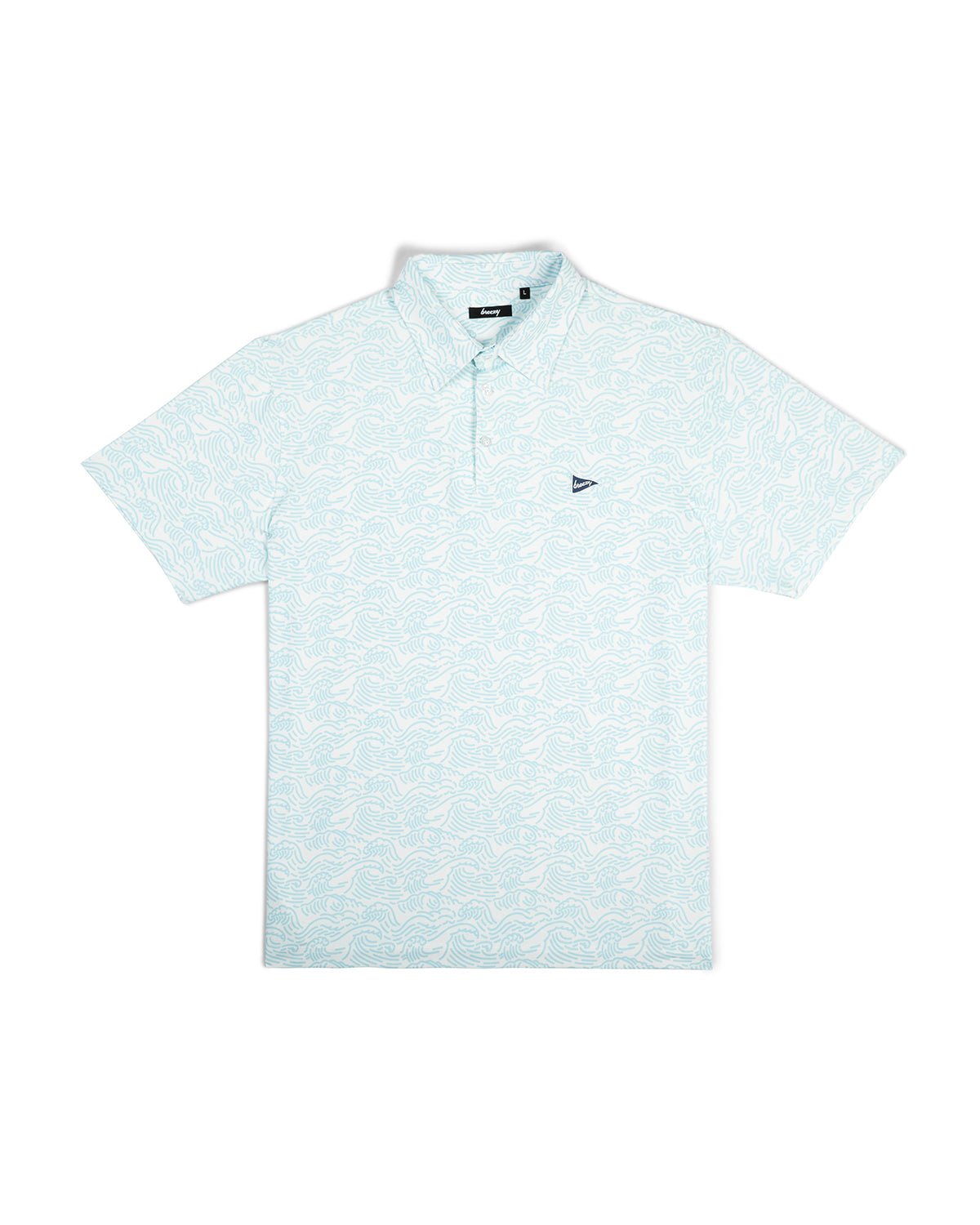 Crashing Waves Polo Light Blue