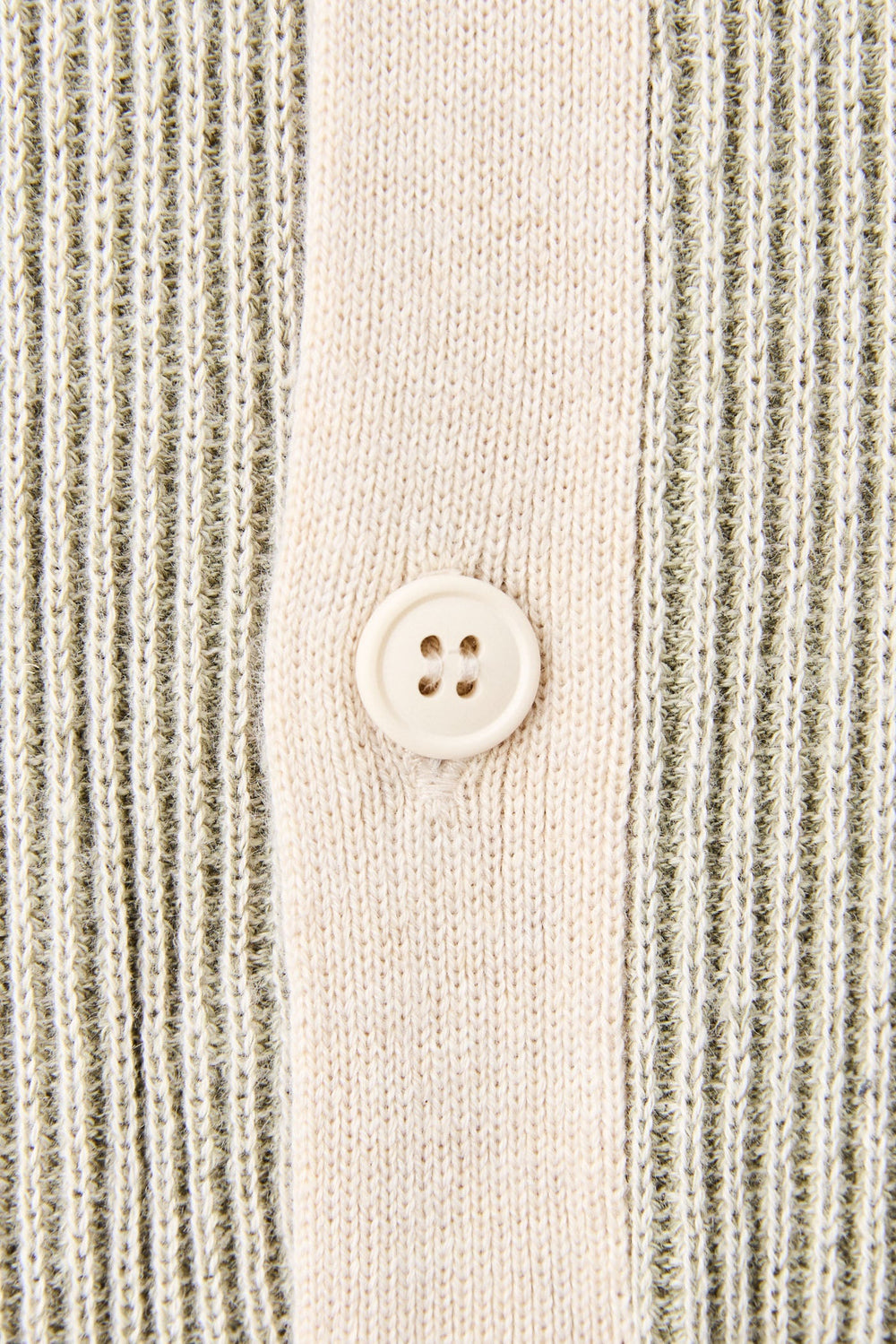Hi Lo Knit Button Up Shirt Natural