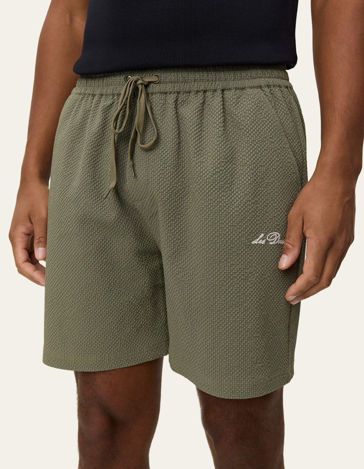 Stan Seersucker Swim Shorts 2.0 Lichen Green