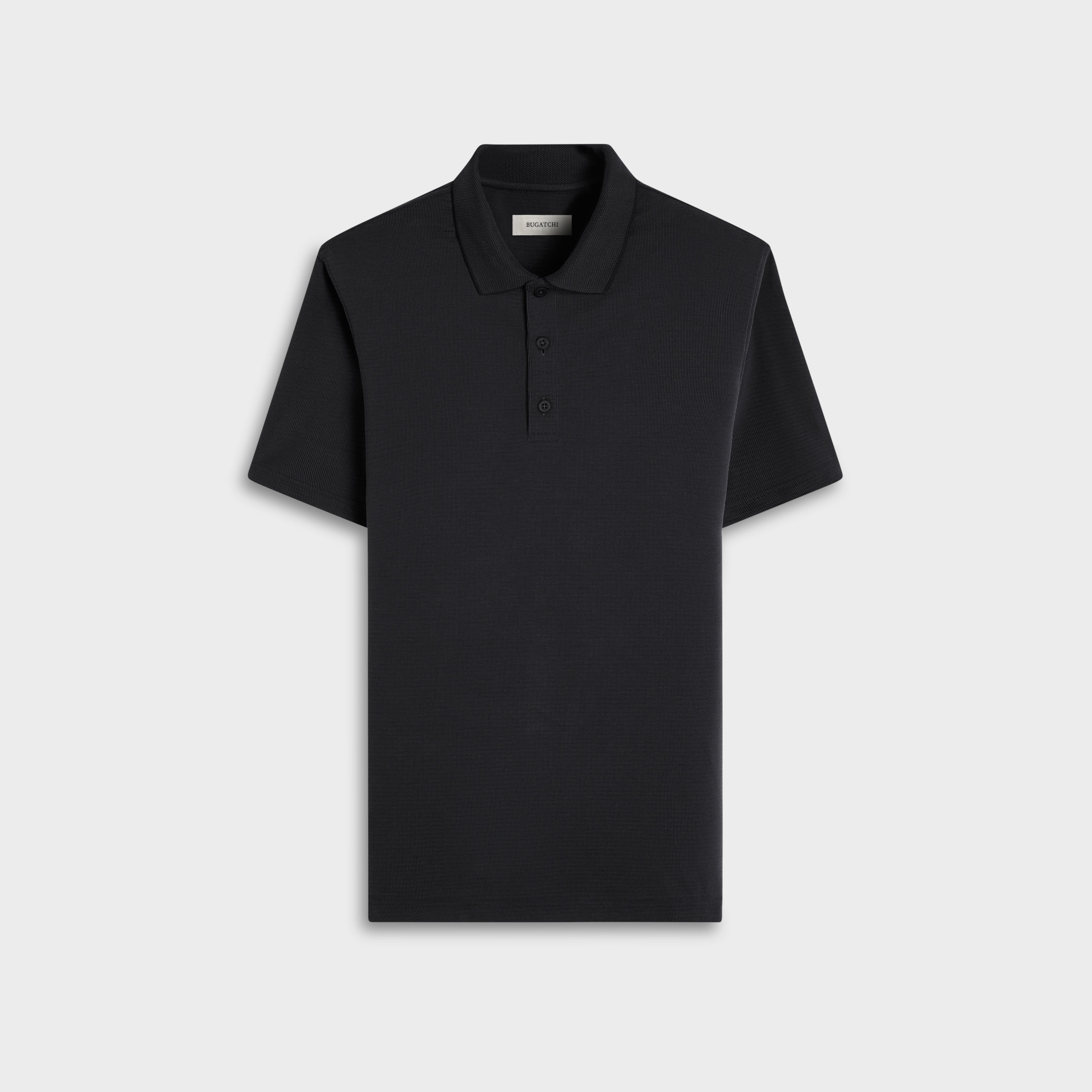 Oscar Ottoman Polo Shirt Black