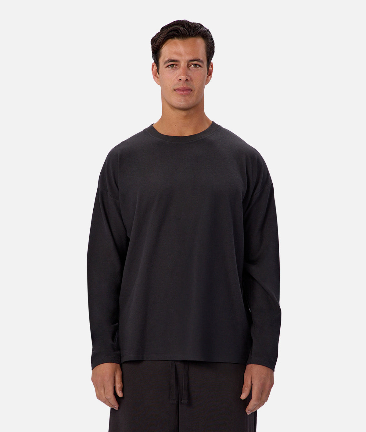 The Waffle Long Sleeve Tee Black