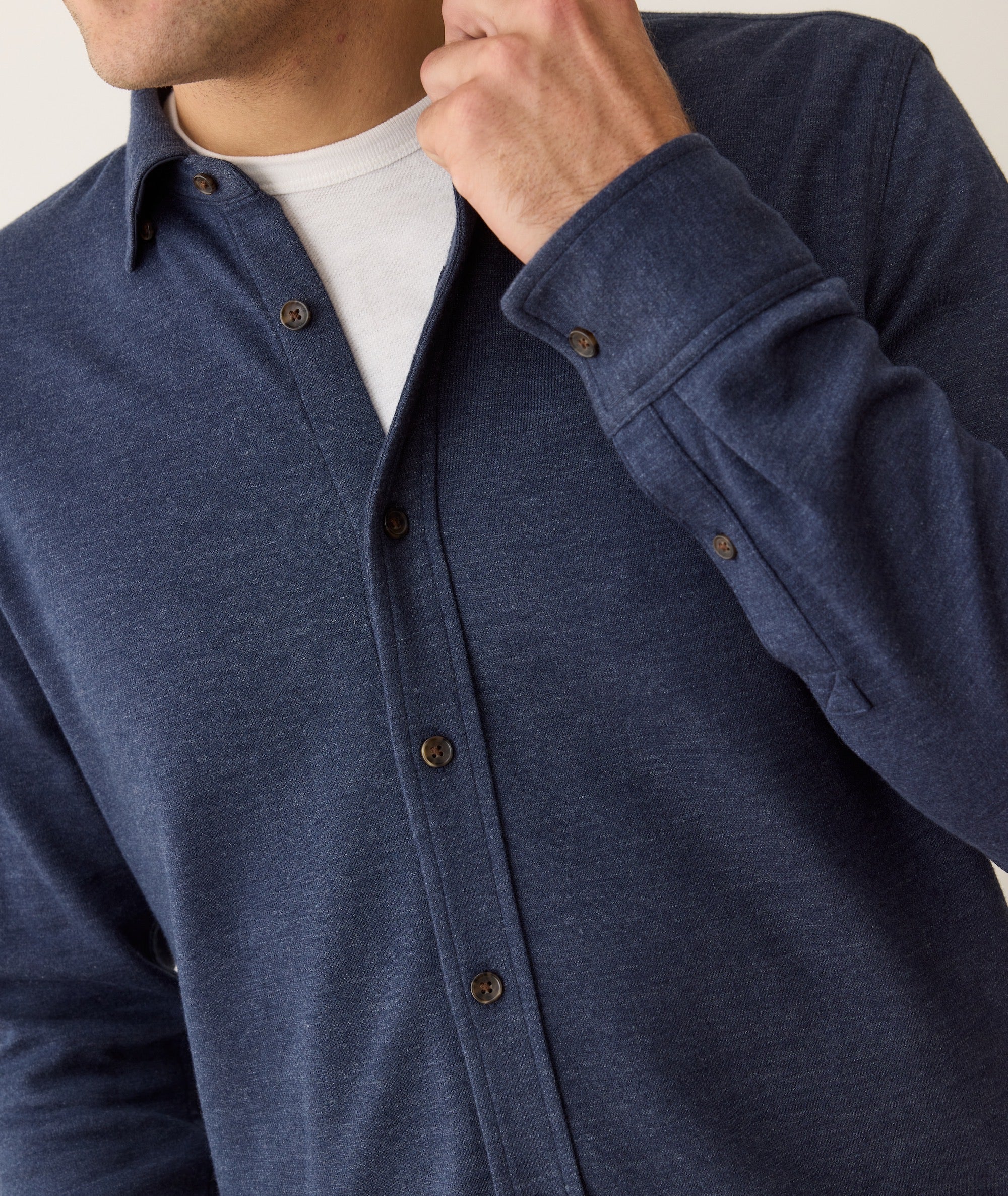 Pacifica Stretch Shirt Navy