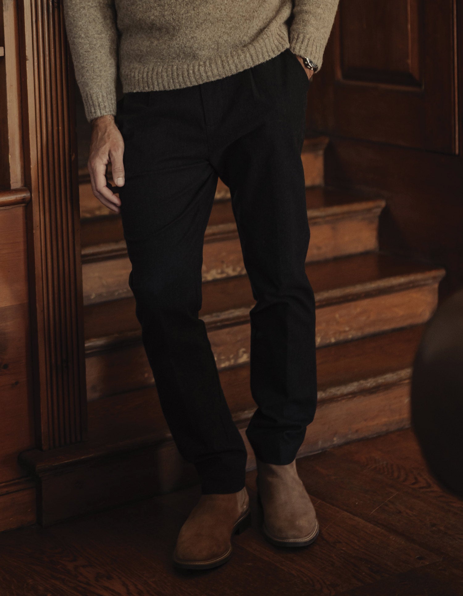 Stretch Suiting Trouser Charcoal