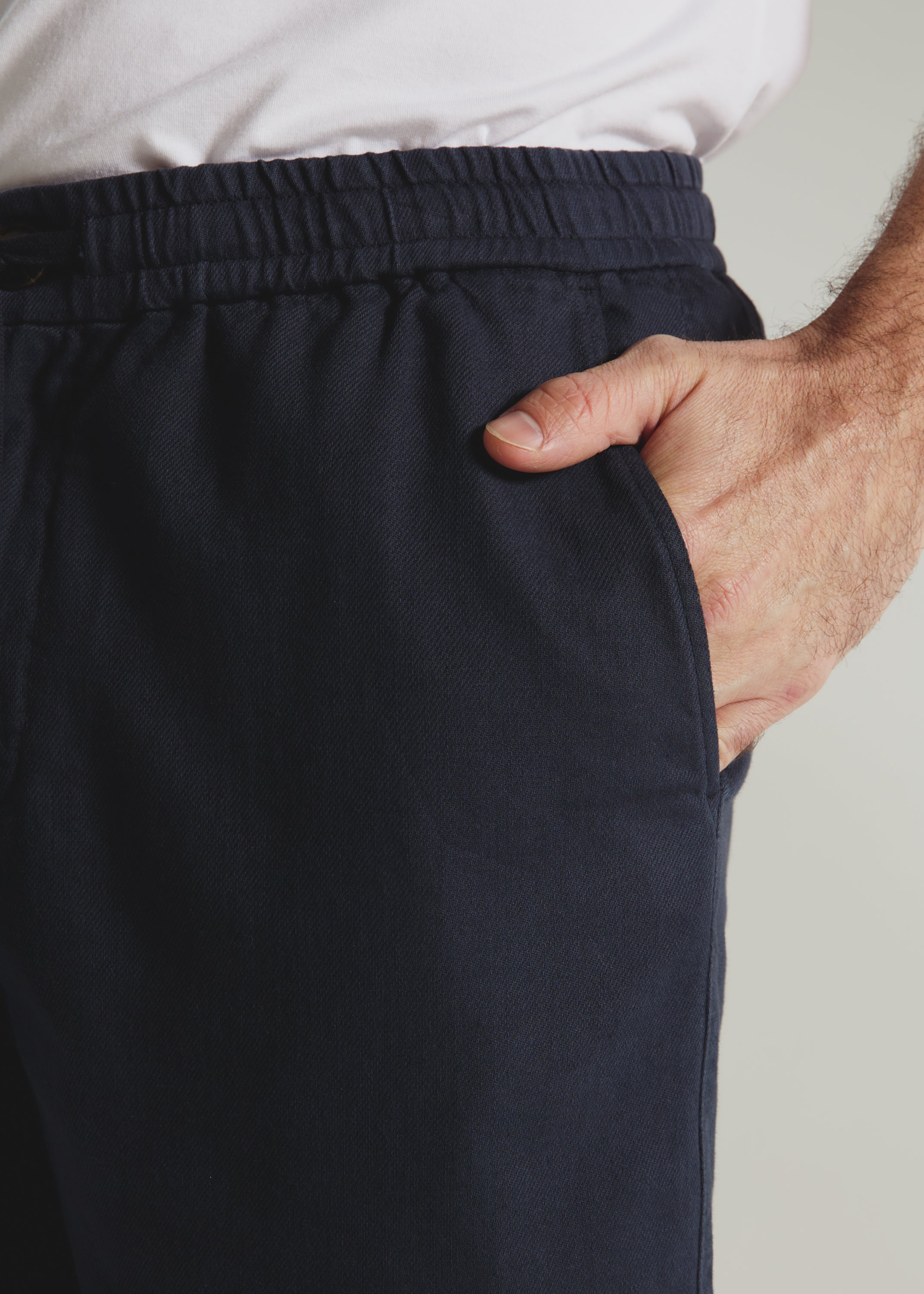 Laguna Linen Pull-On Short Navy