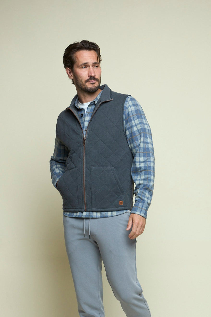Maverick Full Zip Vest Smoke