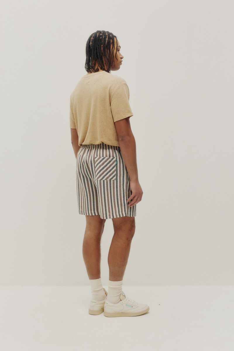 Zig Zag Short Brown