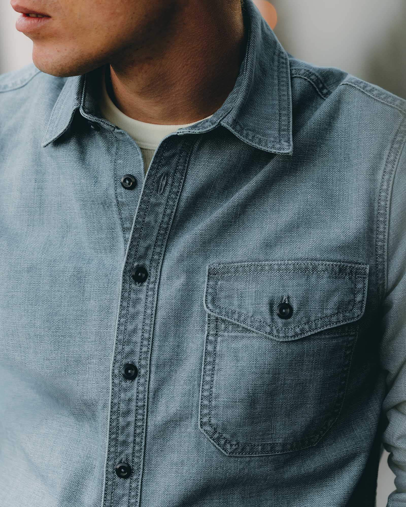 The Cadet Shirt Washed Indigo Oxford
