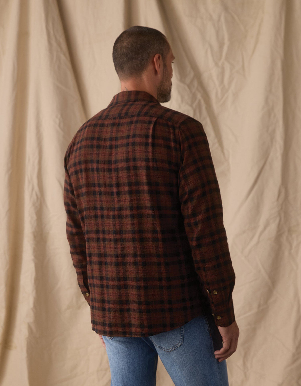 Hudson Double Brushed Flannel Cocoa Plaid