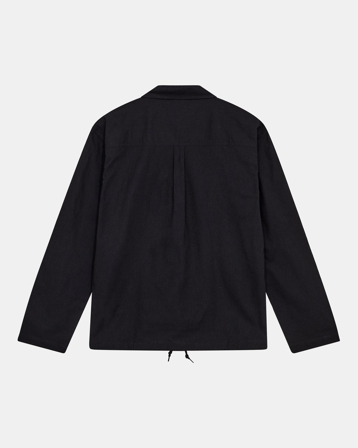Akotto Cot/Linen Overshirt Caviar