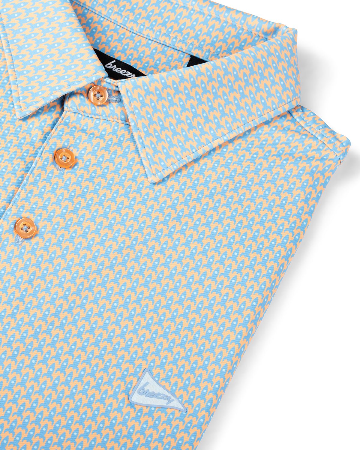Rocket Ships Polo Orange