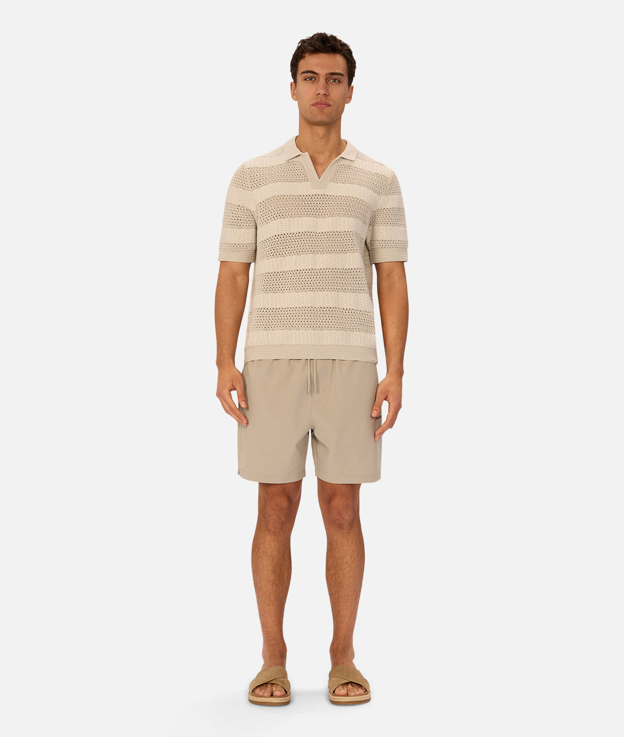 The New Seersucker Swim Short Willow Green