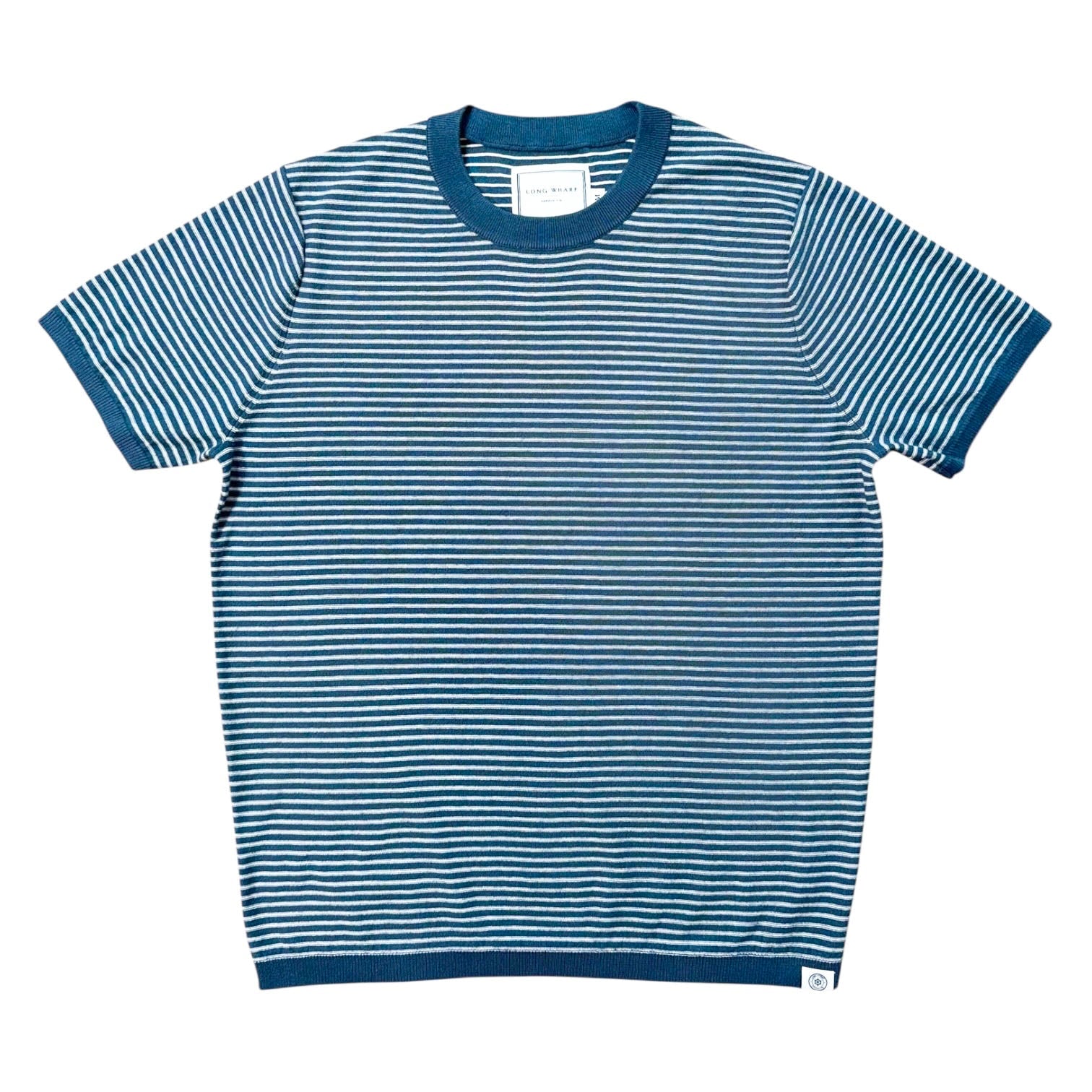 Seawell Beach Stripe Tee Marine
