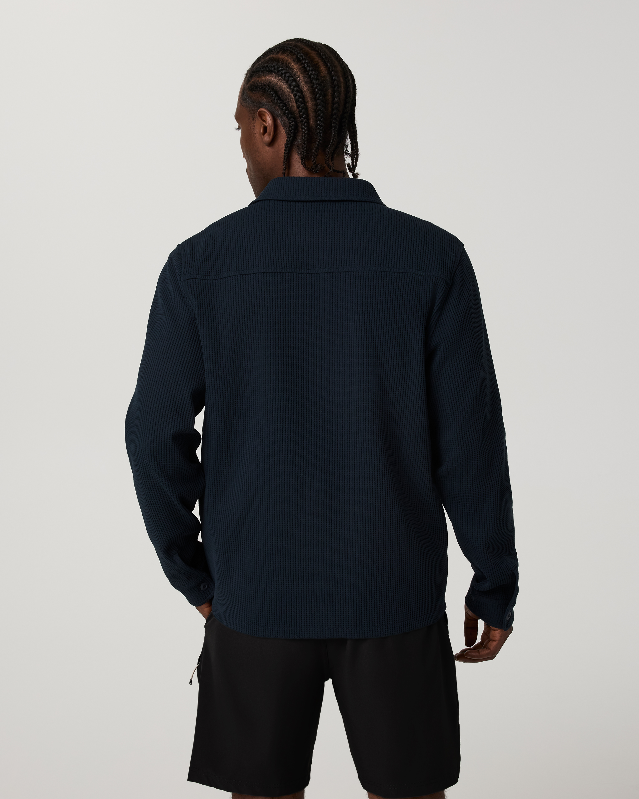 Tech Waffle Shirt Jacket Ink