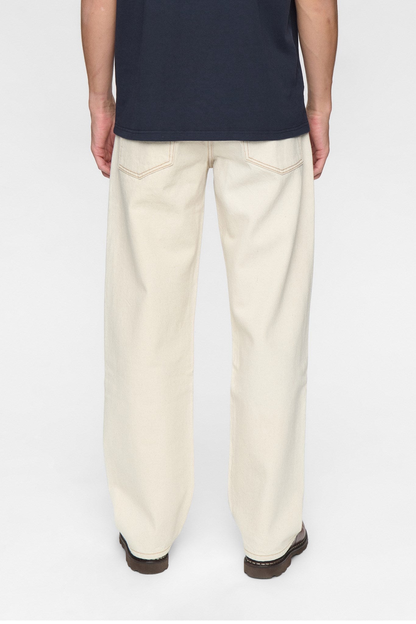 Akjonas Wide Leg Jeans Ecru Denim