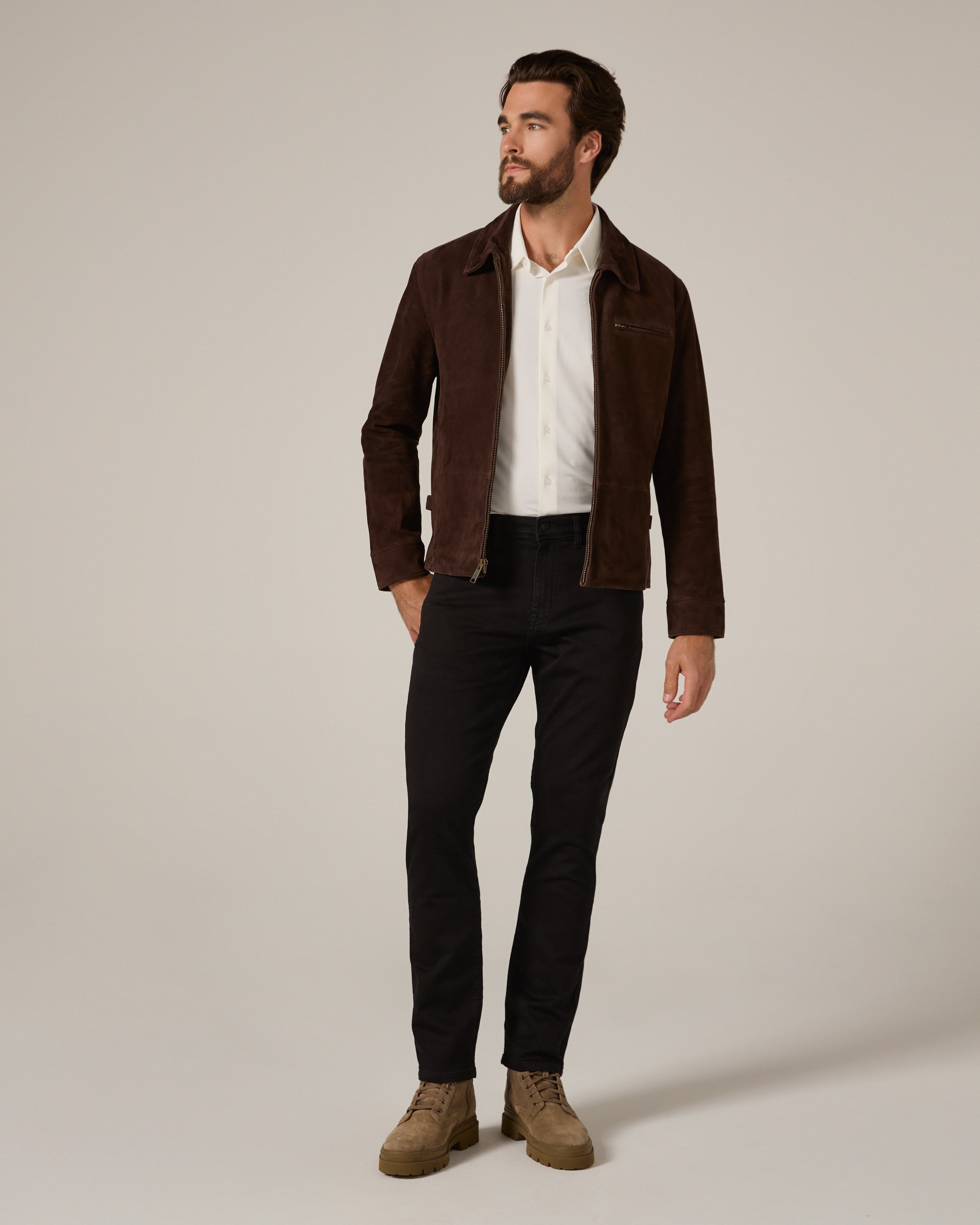 Drifter Leather Jacket Chocolate