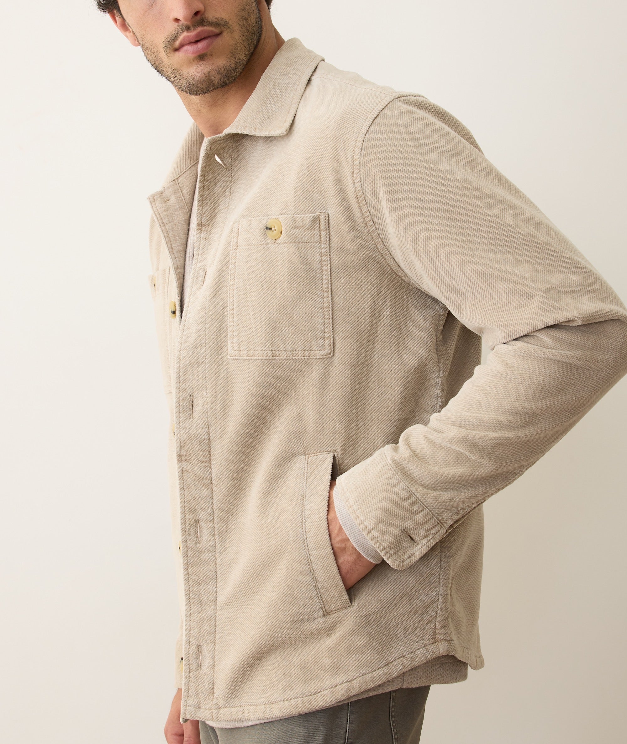 Max Moleskin Overshirt Taupe