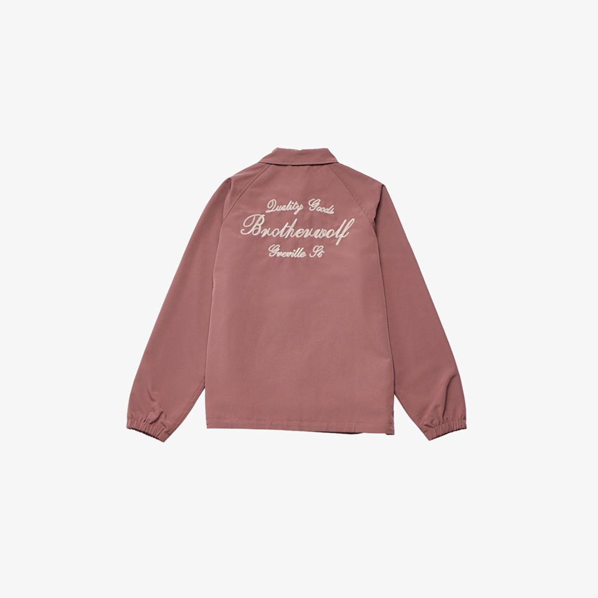 Emroidered Coach Jacket Bordeaux