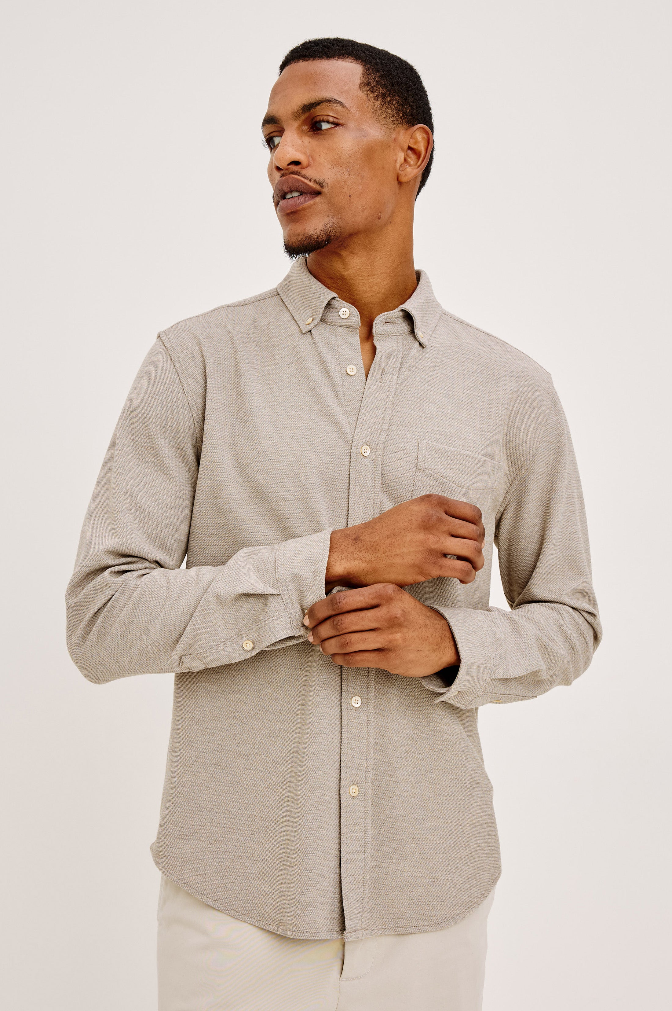 Vincent Long Sleeve Shirt Silt