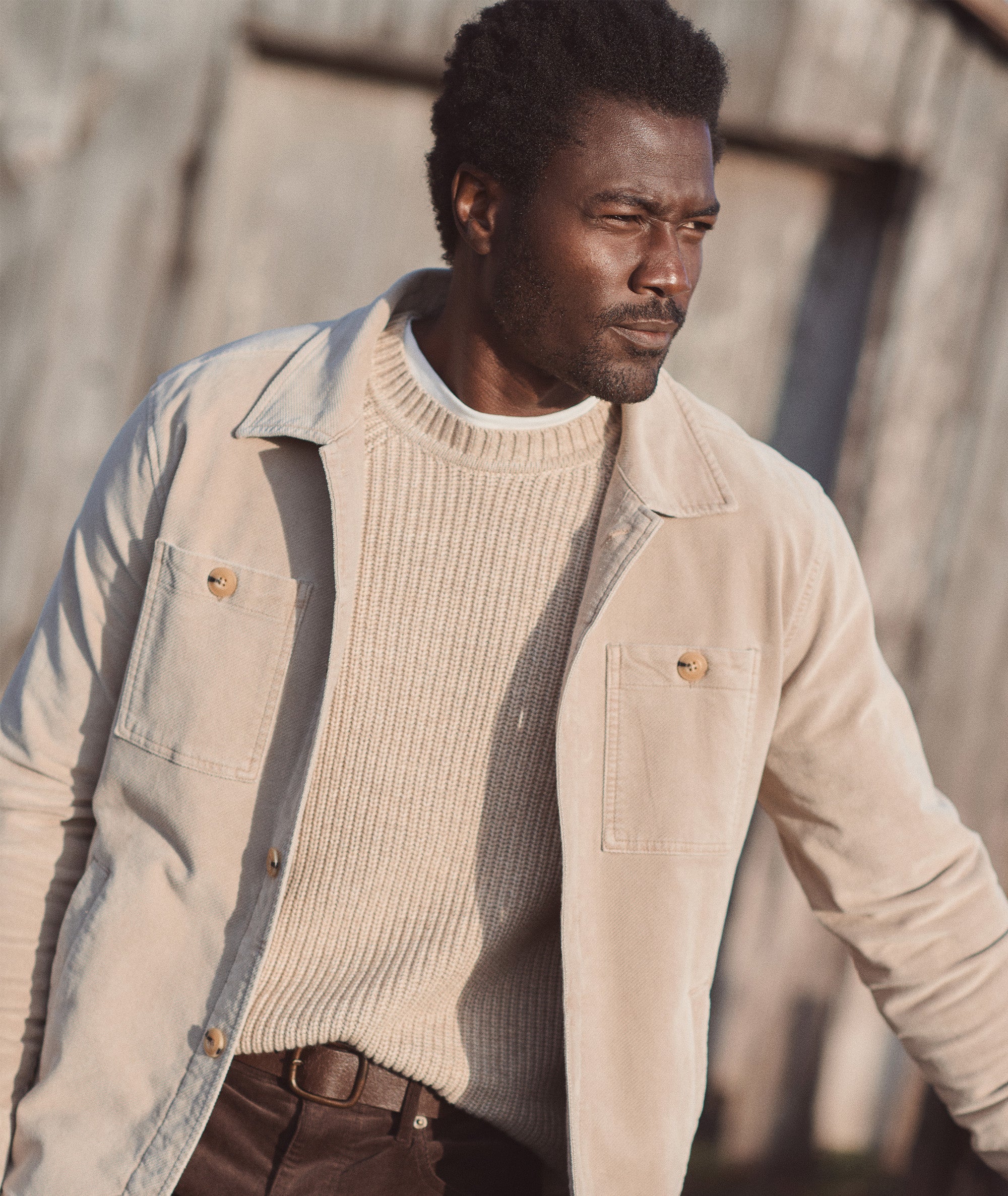 Max Moleskin Overshirt Taupe