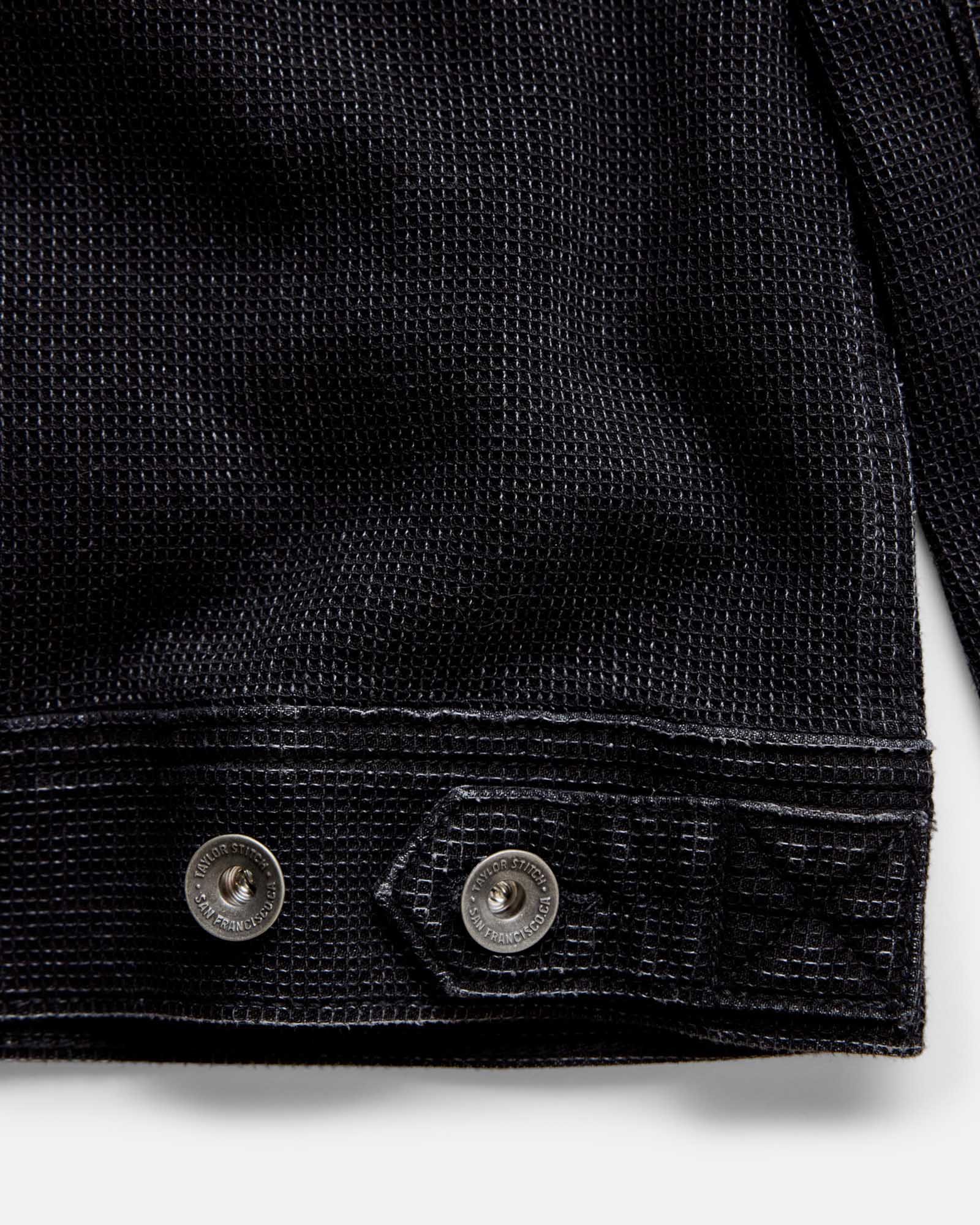 The Long Haul Jacket in Waffle Black Indigo