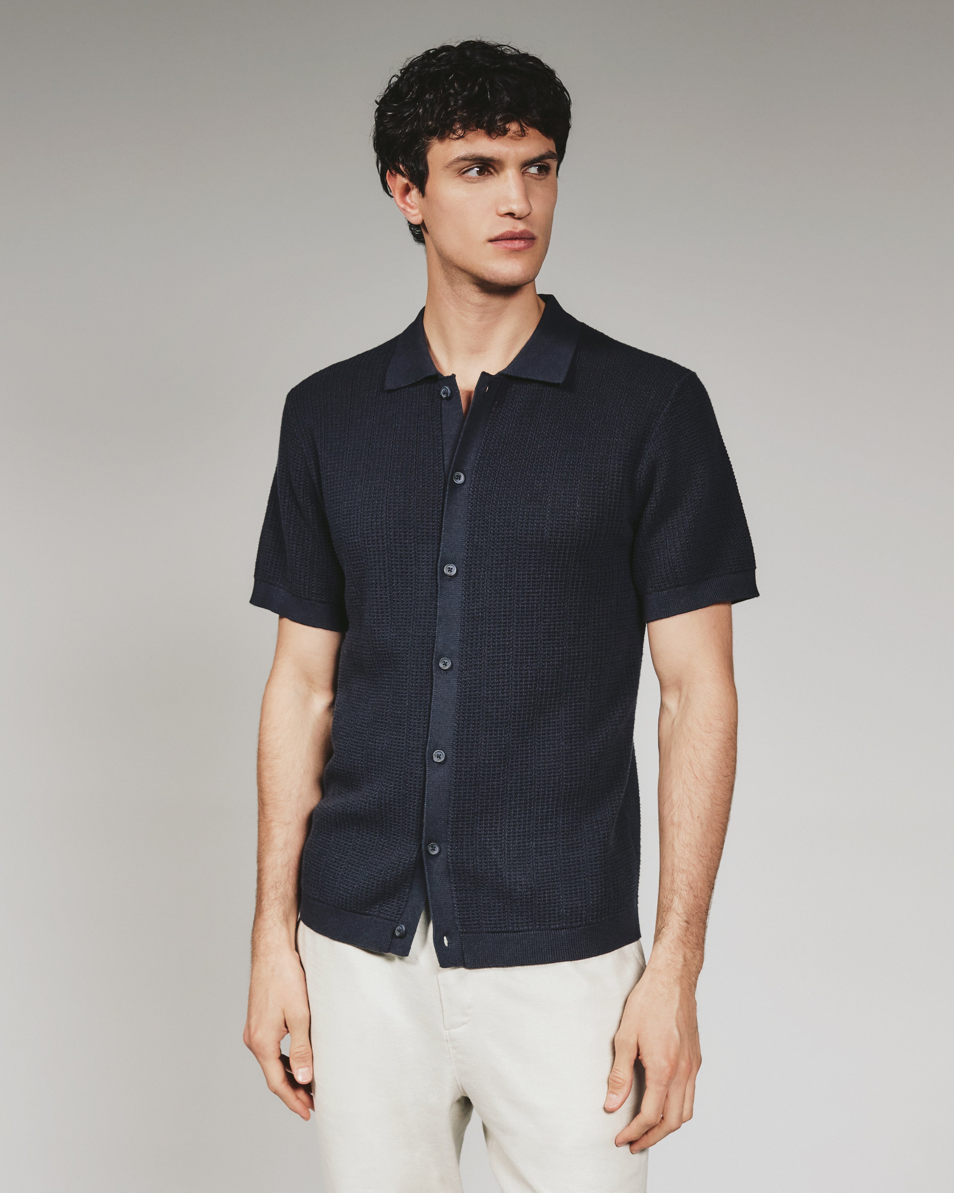 Nash Button Down Navy