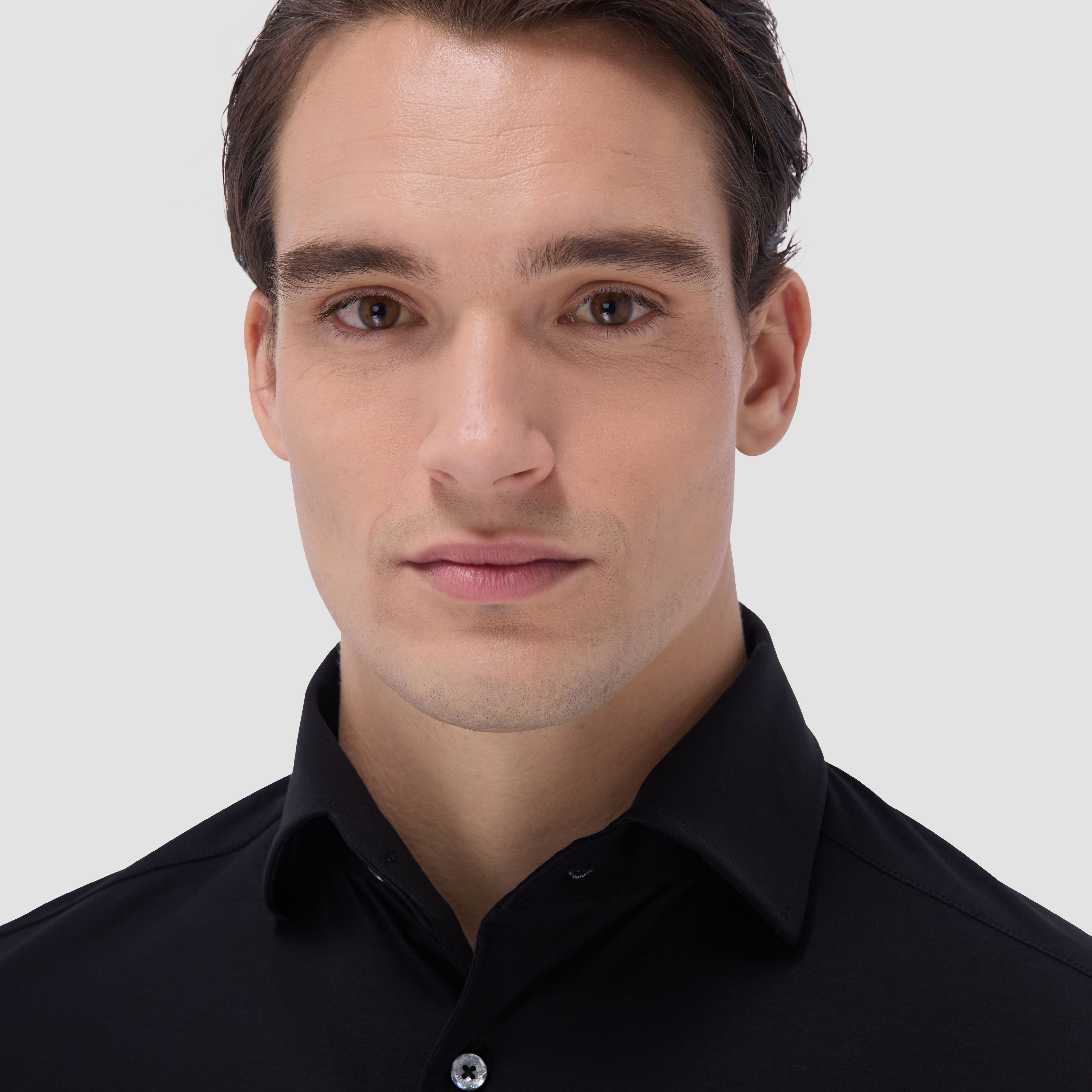 OOOHCotton Devon Long Sleeve Shirt Black