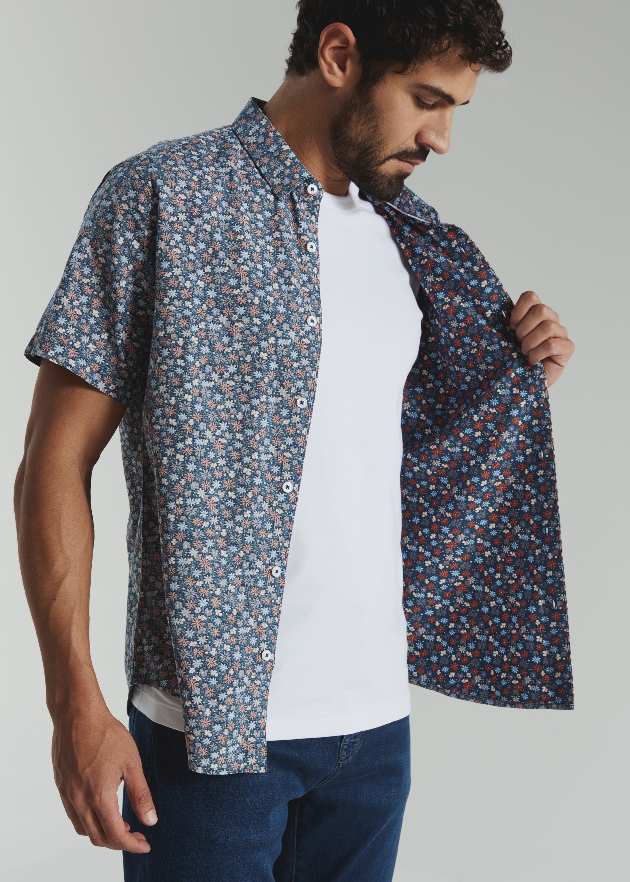 Mulberry Short Sleeve Shirt Navy