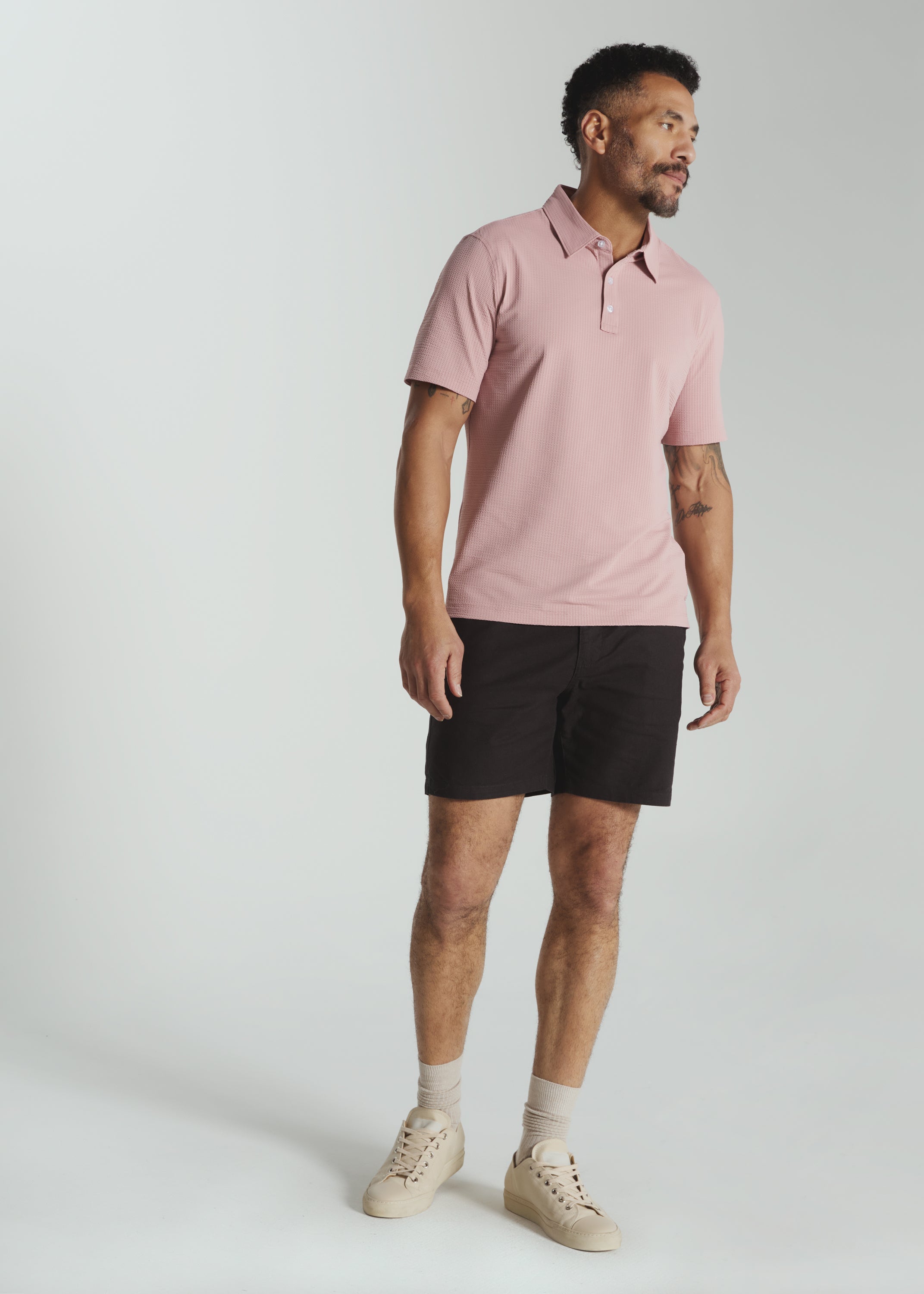Laguna 5" Linen Short Charcoal