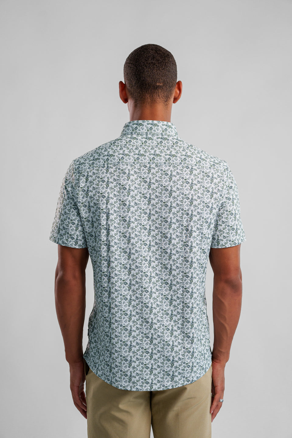 Apex Pique Short Sleeve Shirt - Mesh Skulls Olive