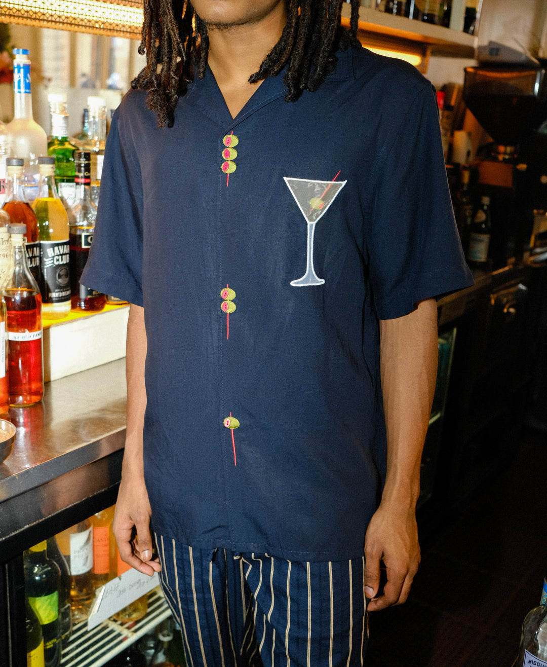 Extra Dirty' Relaxed Fit Button Up Navy