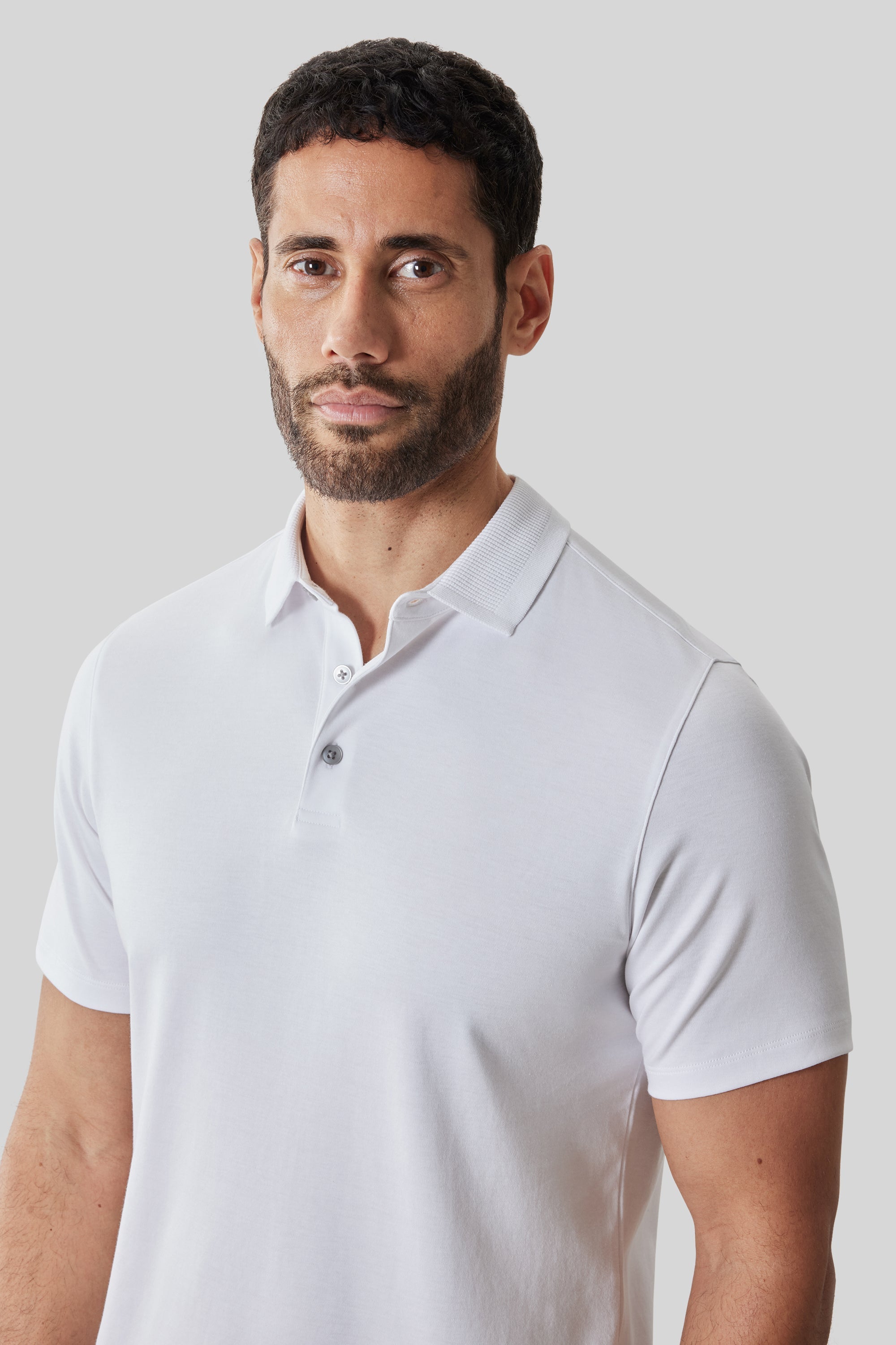 Georgia SS Polo Textured White