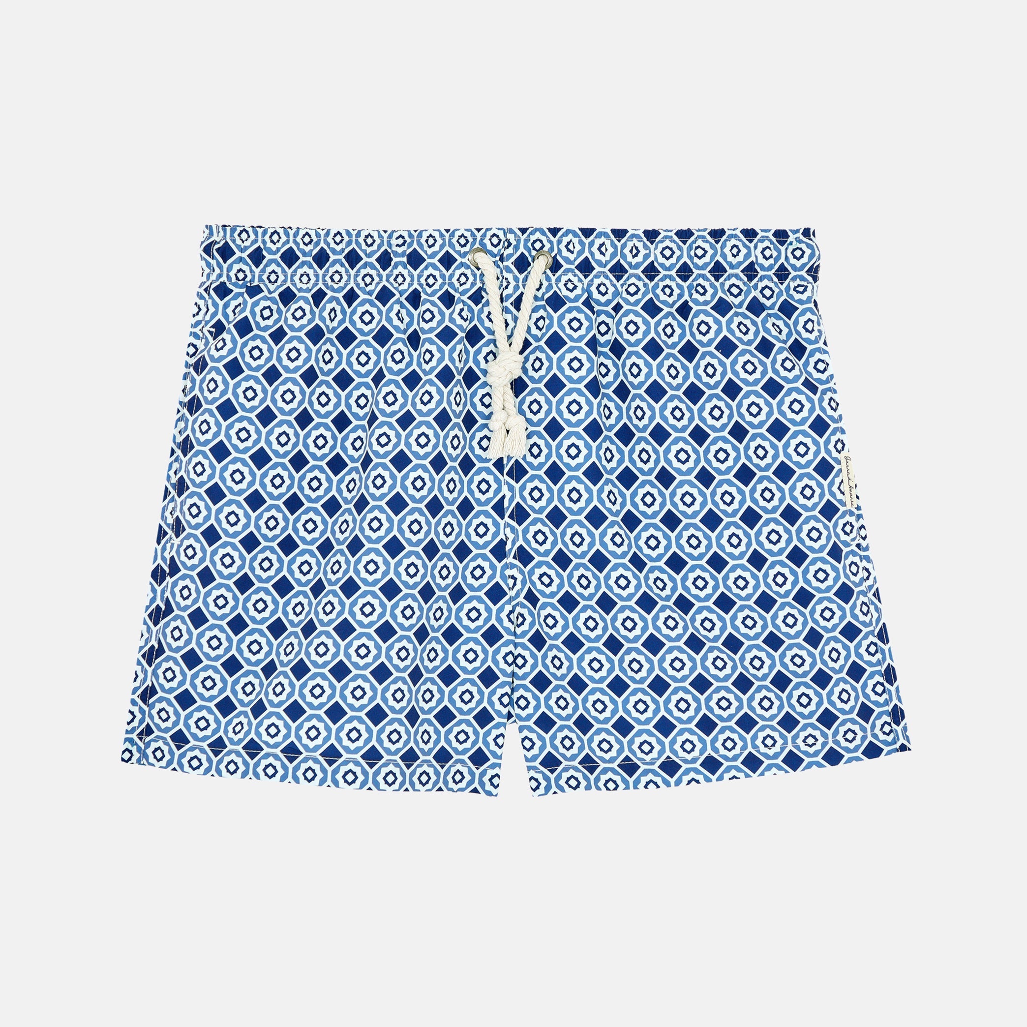 Trani Patterned Swim Short Blu