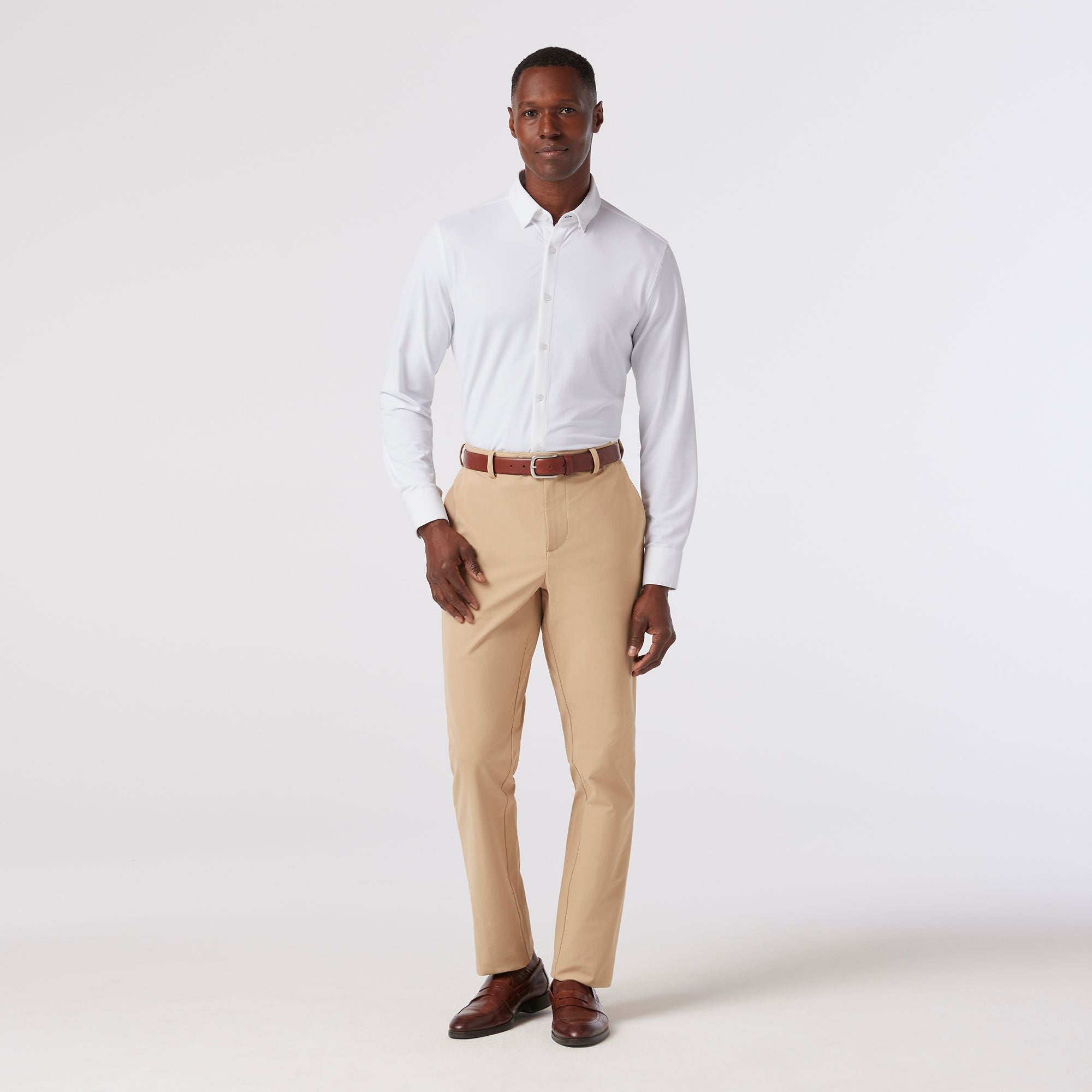 Halyard Long Sleeve Dress Shirt White