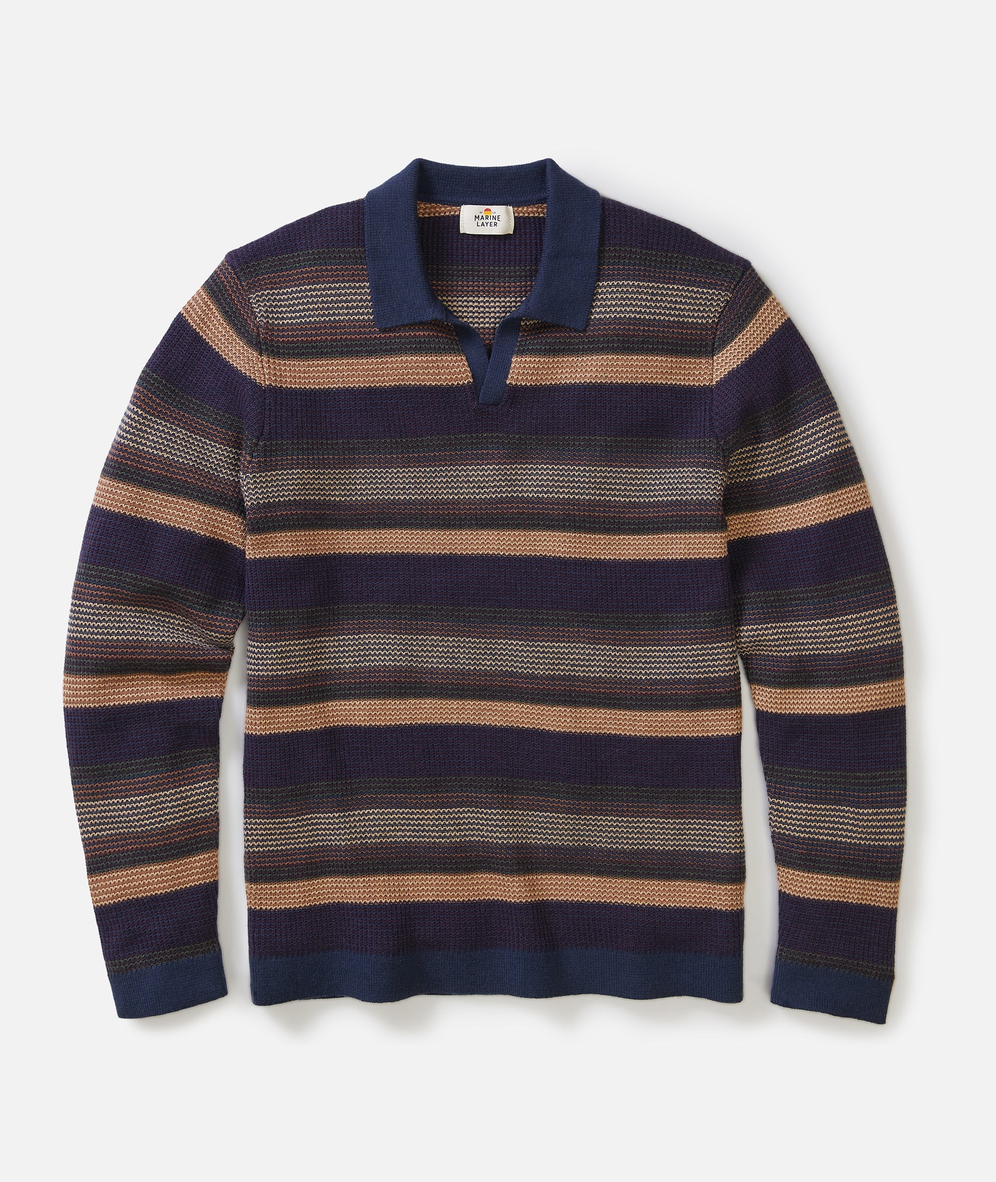 Liam Sweater Polo Warm Multi Stripe